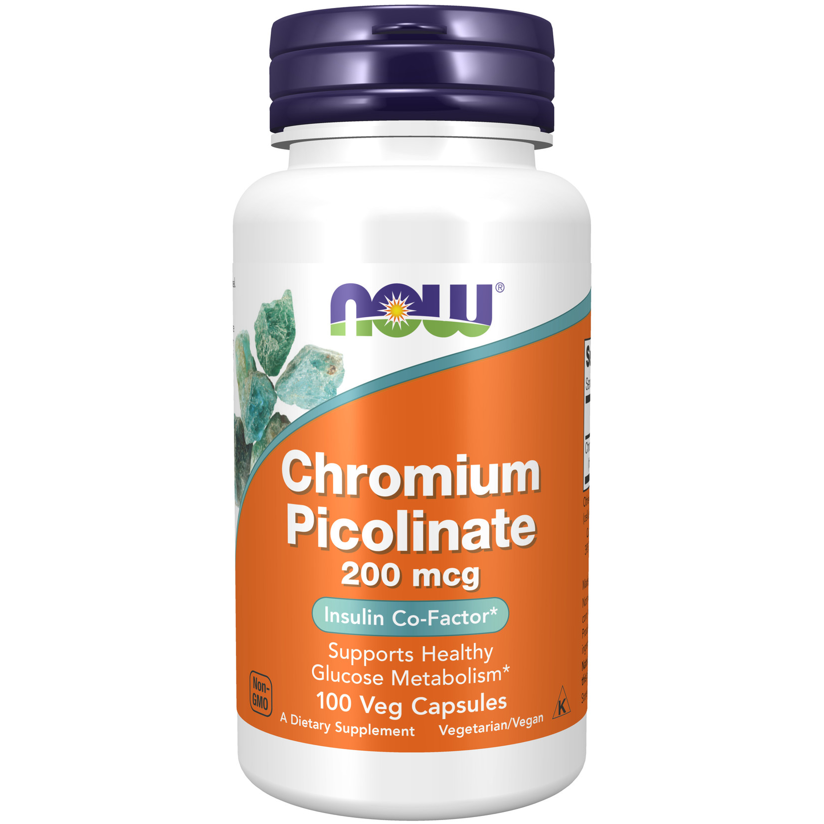 Now Now - Chromium Picolinate 200 mcg - 100 Capsules