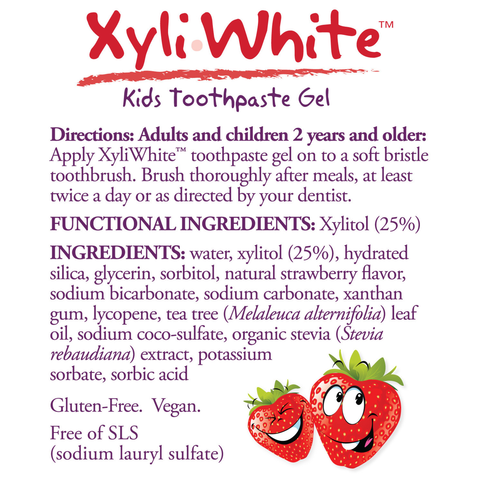 Now Now - Xyliwhite Strawberry- Kids Toothpaste - 3 oz