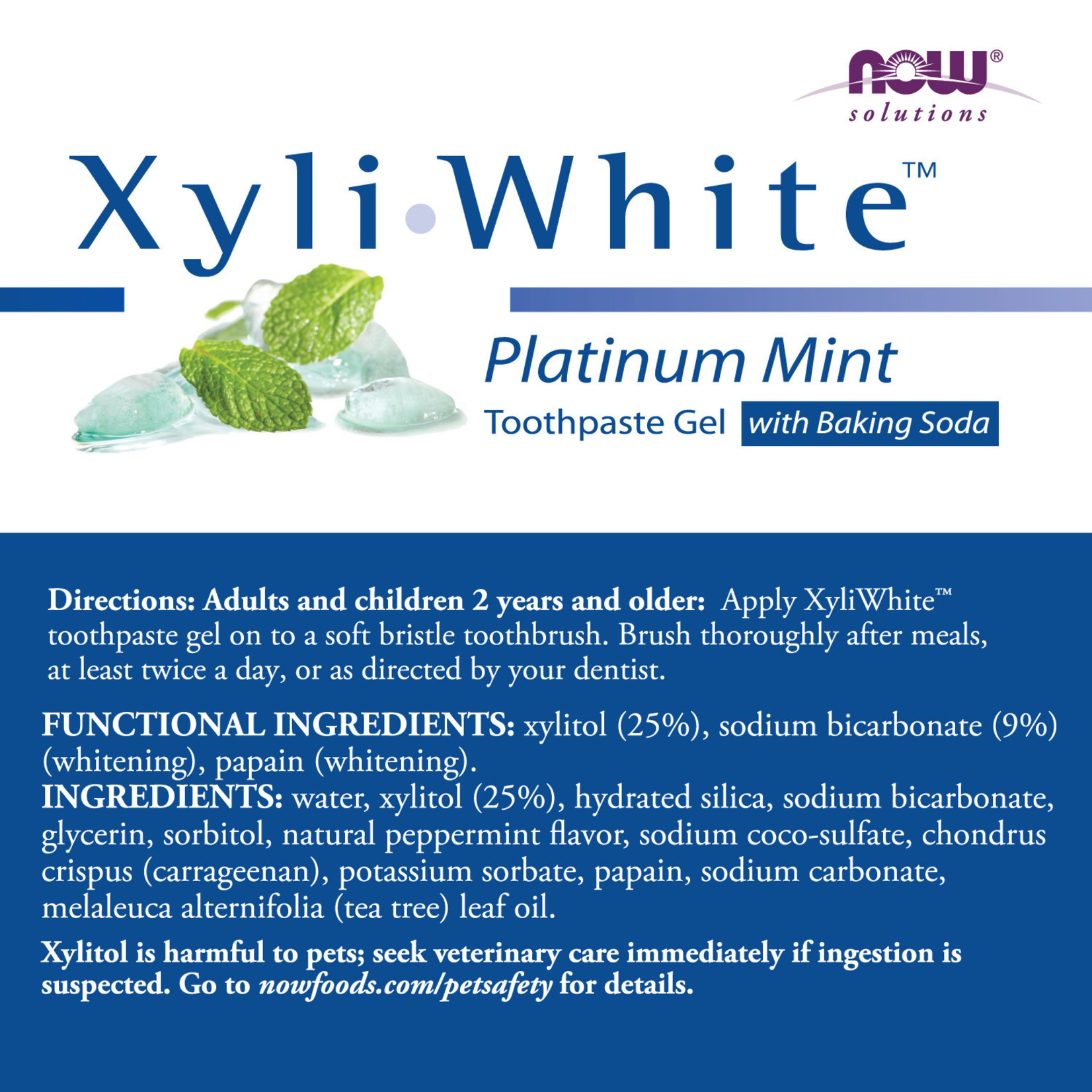 Now Now - Xyliwhite Mint Baking Soda Toothpaste - 6.4 oz