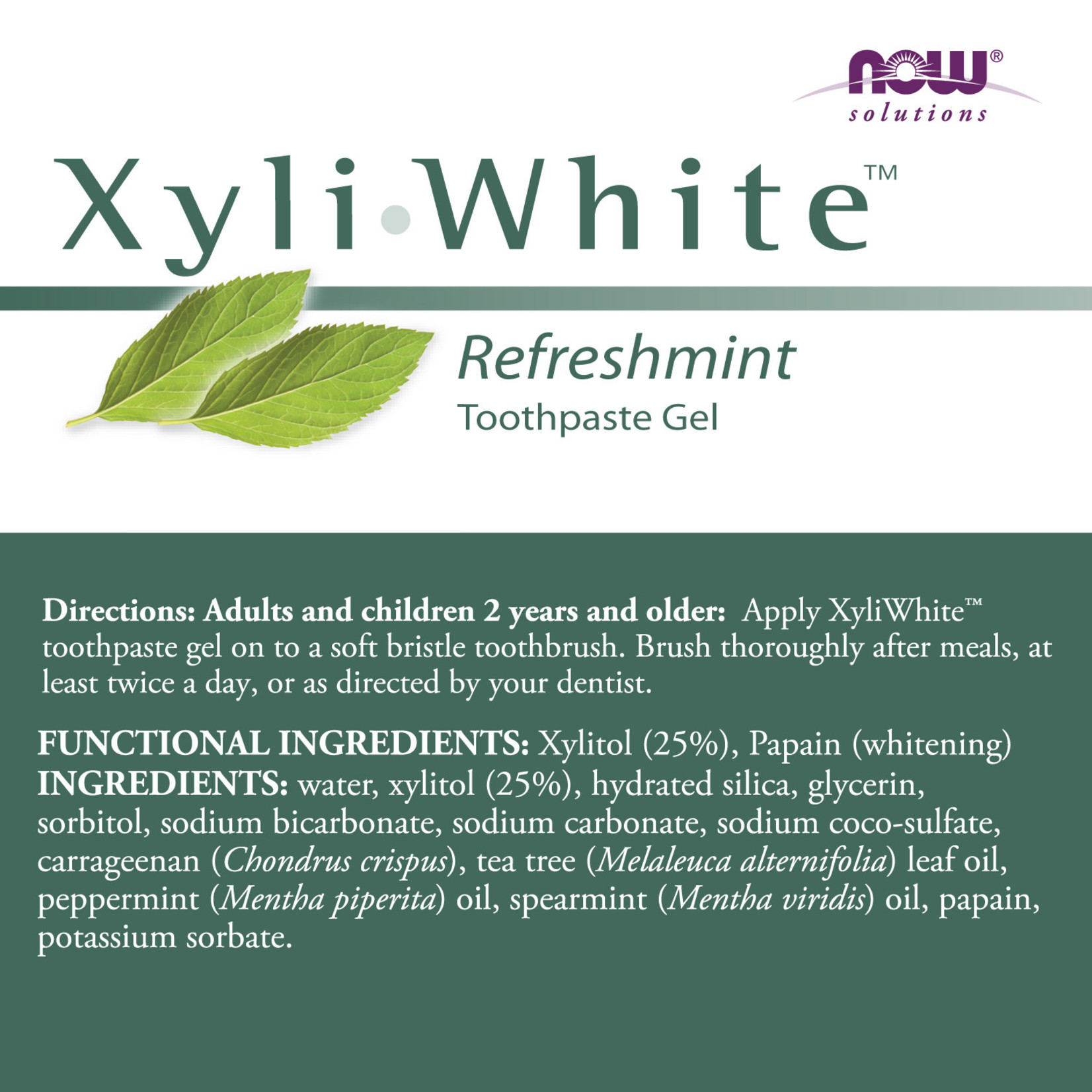 Now Now - Xyliwhite Toothpaste Mint - 6.4 oz
