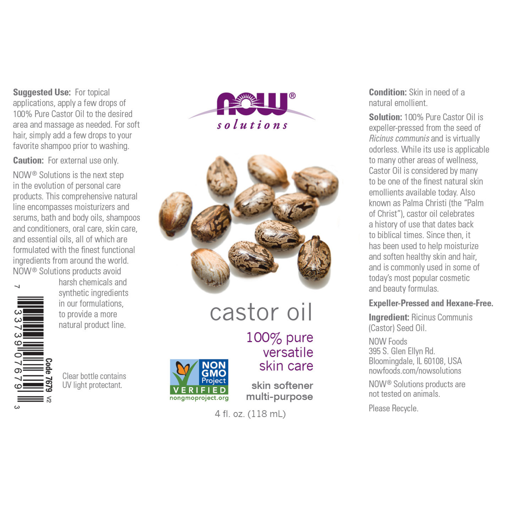 Now Now - Castor Oil - 4 oz
