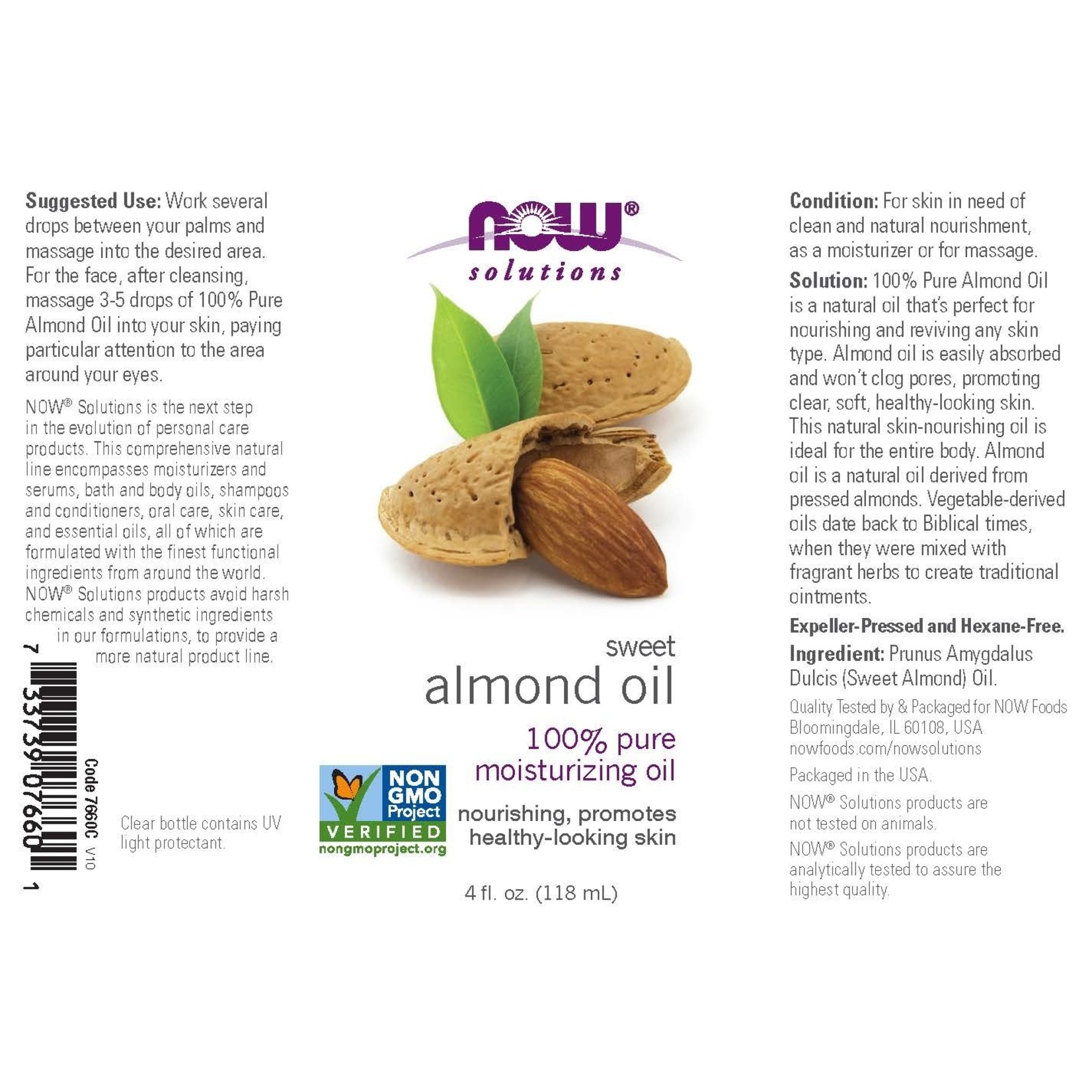Now Now - Sweet Almond Oil - 4 oz