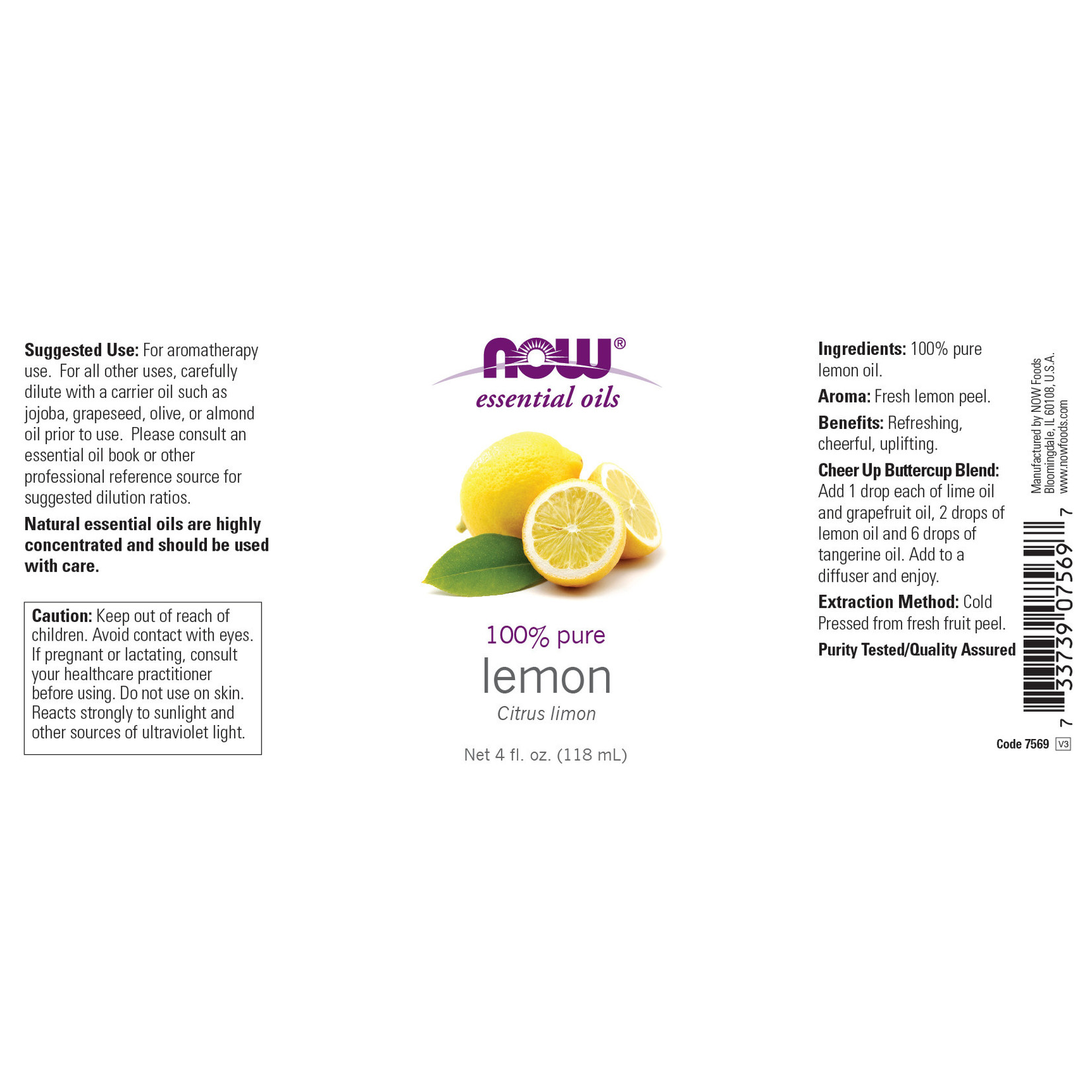 Now Now - Lemon Oil - 4 oz
