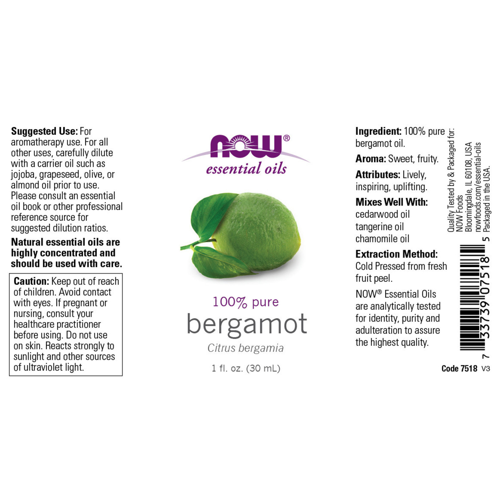 Now Now - Bergamot - 1 oz