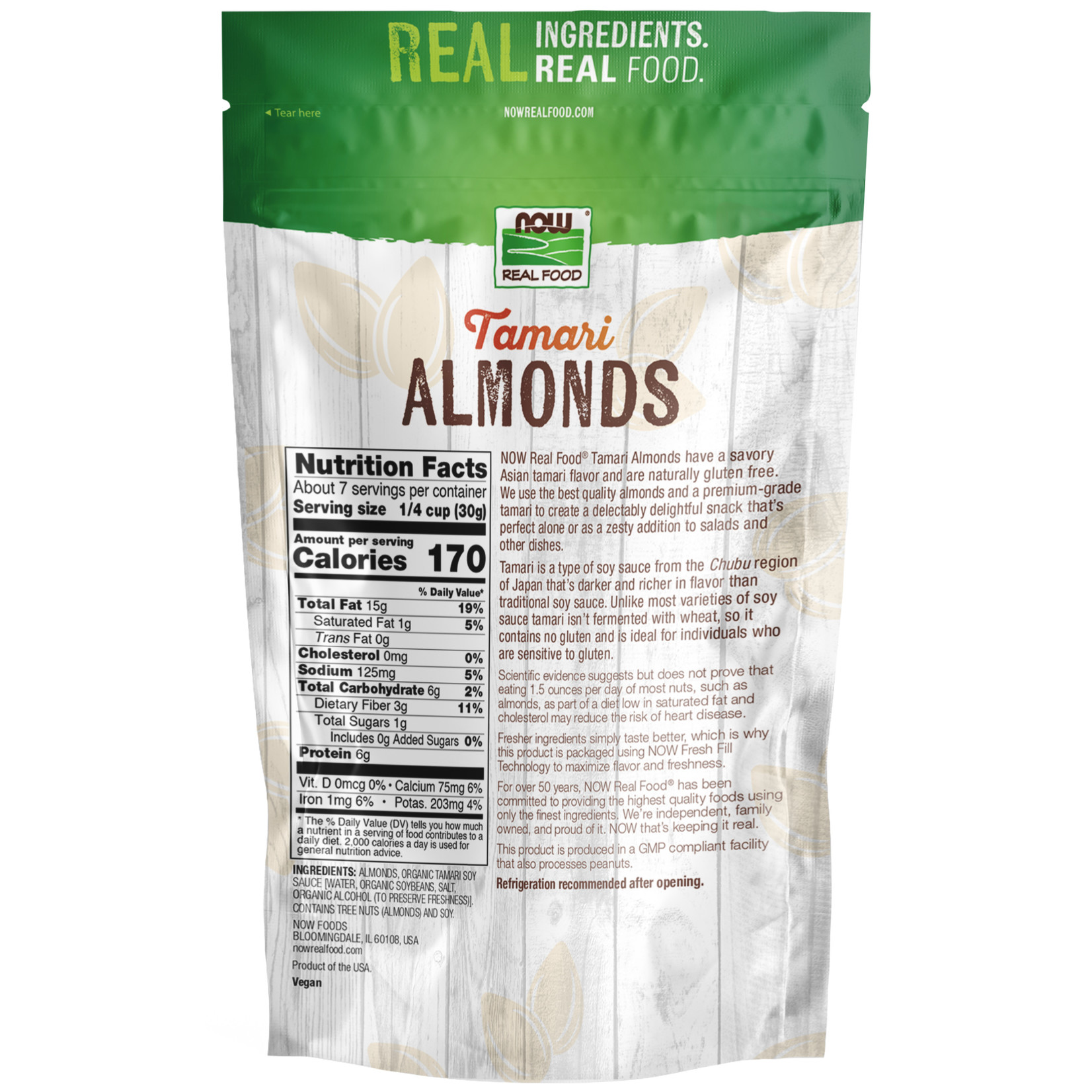 Now Now - Tamari Almonds - 7 oz