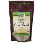 Now White Chia Seeds Organic - 1 lb