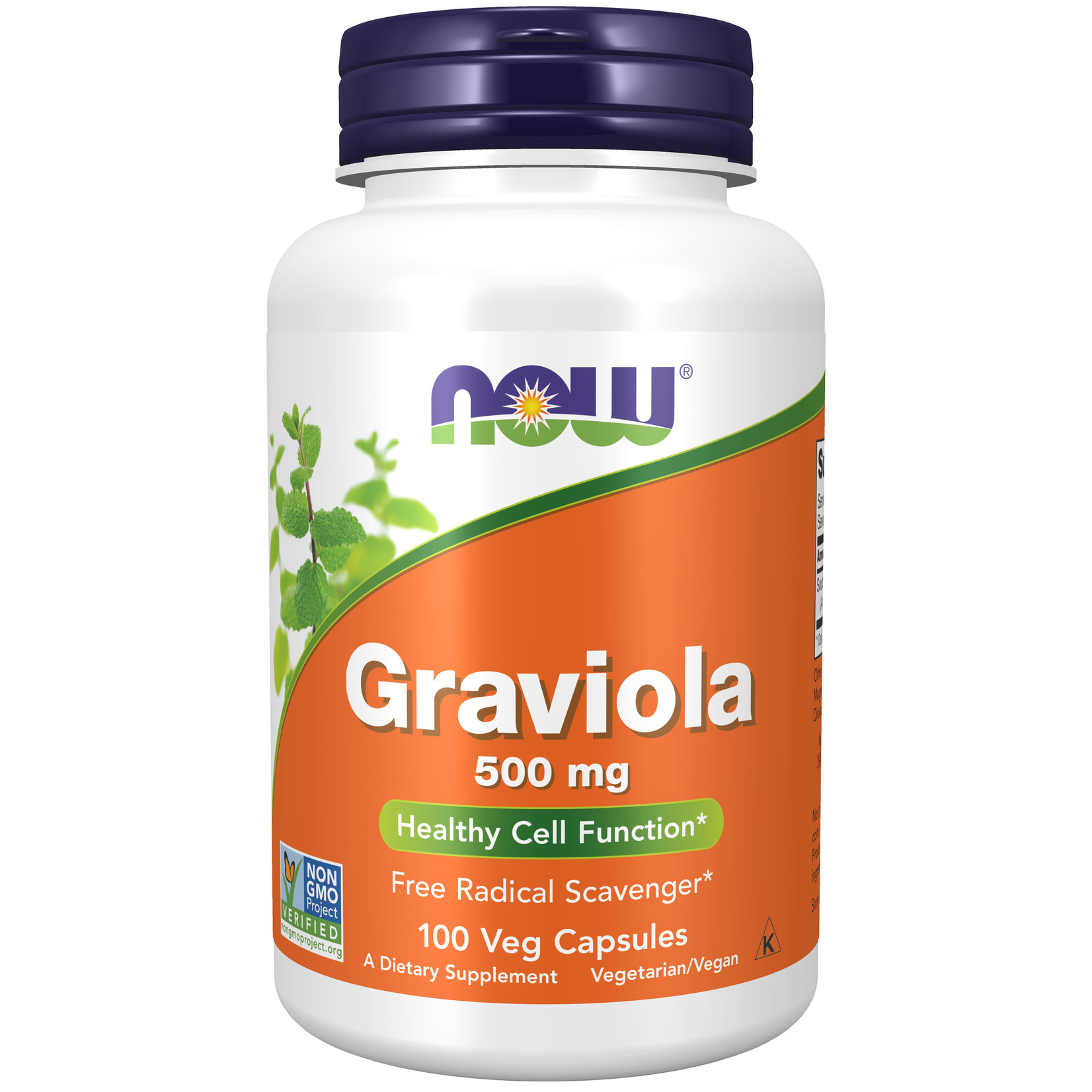 Now Now - Graviola (soursop) 500mg - 100 Capsules