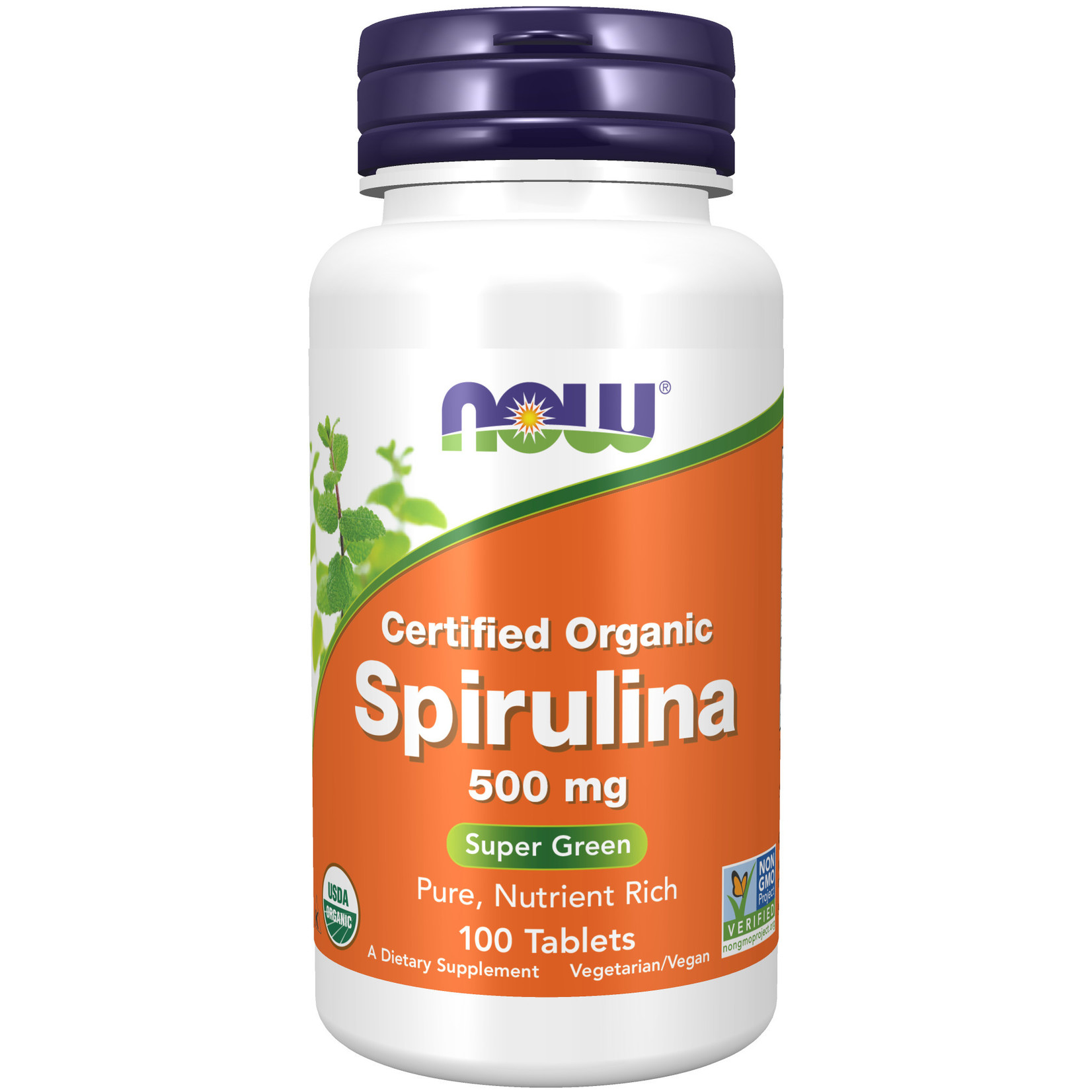 Now Now - Spirulina 500mg - 200 Tablets