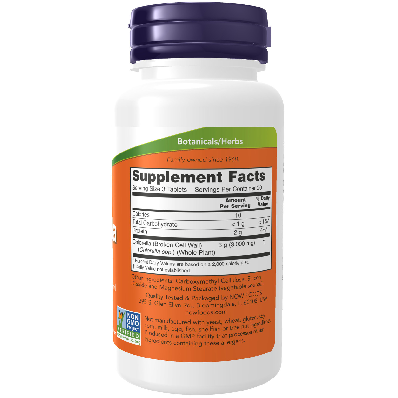 Now Now - Chlorella 1000mg - 60 Tablets