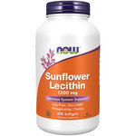 Now Sunflower Lecithin 1200 mg Soy-Free, Non-GMO - 200 Softgels