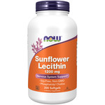 Now Sunflower Lecithin 1200 mg Soy-Free, Non-GMO - 100 Softgels