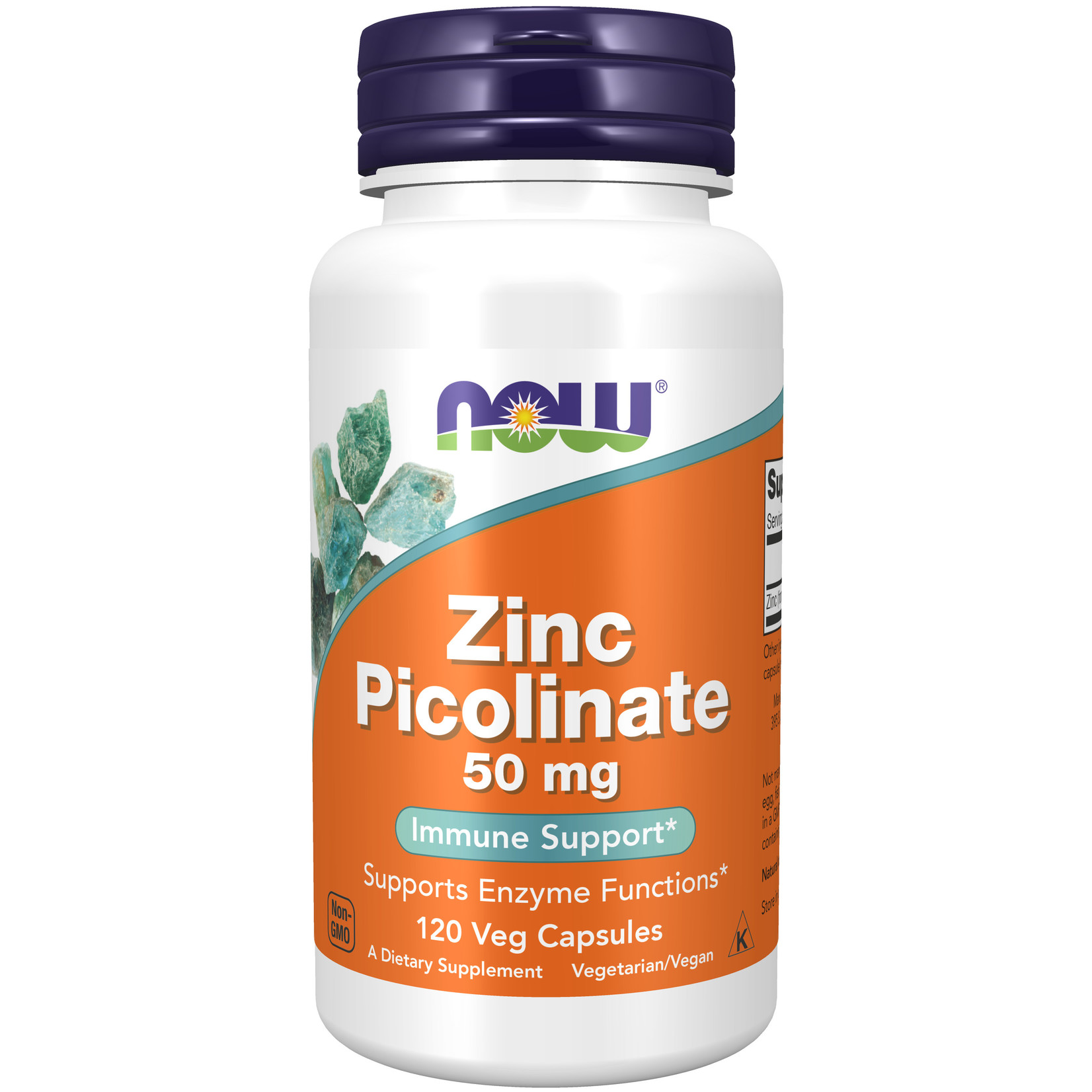 Now Now - Zinc Picolinate 50mg - 120 Capsules