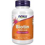 Now Biotin 5000 mcg - 120 Veg Capsules