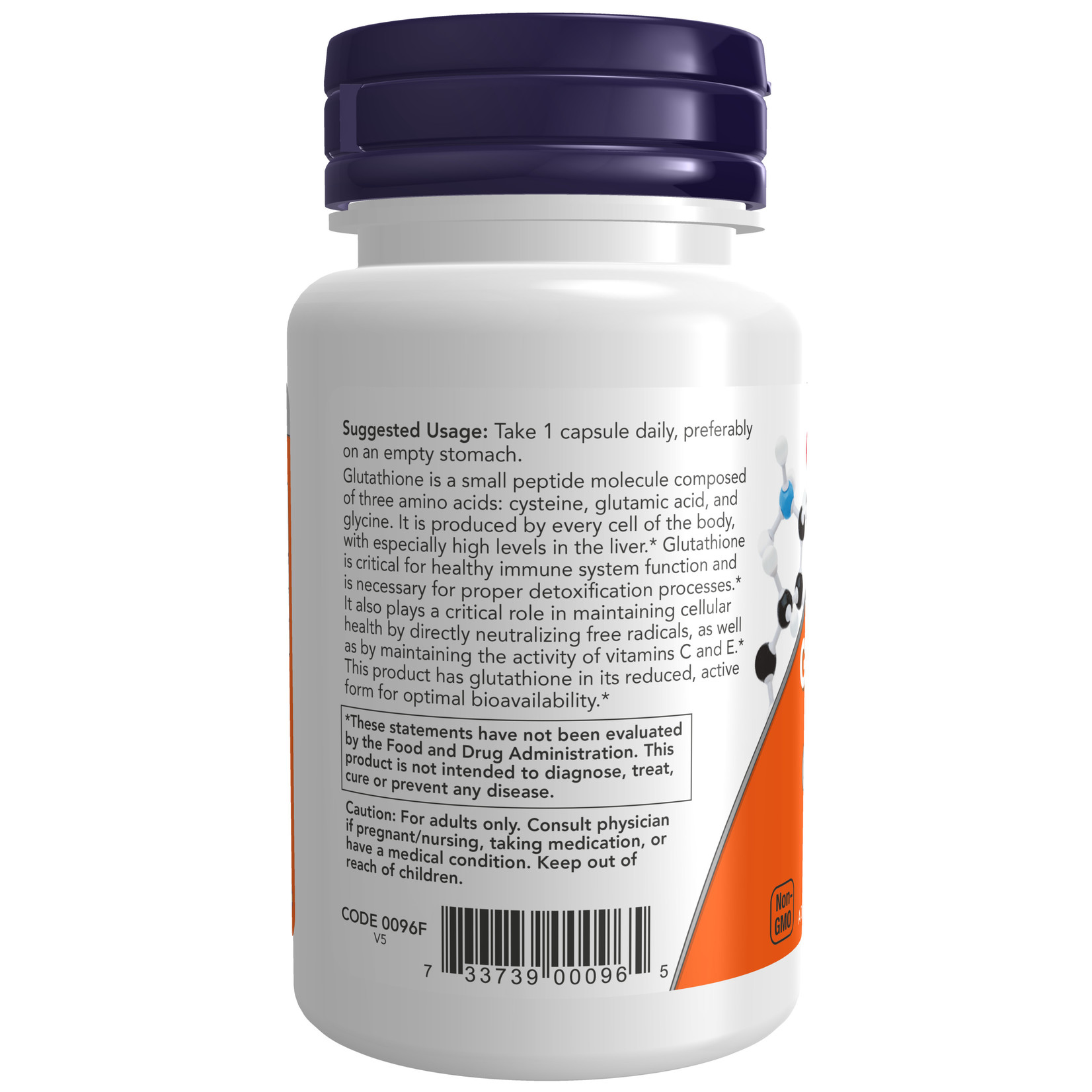 Now Now - Glutathione 250mg - 60 Capsules