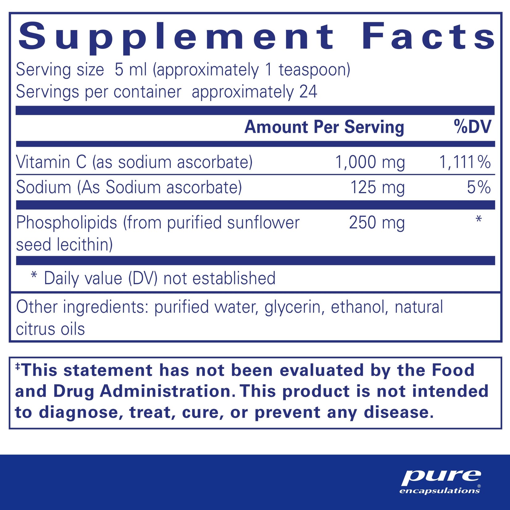 Pure Encapsulations Pure Encapsulations - Liposomal Vitamin C - 4 oz