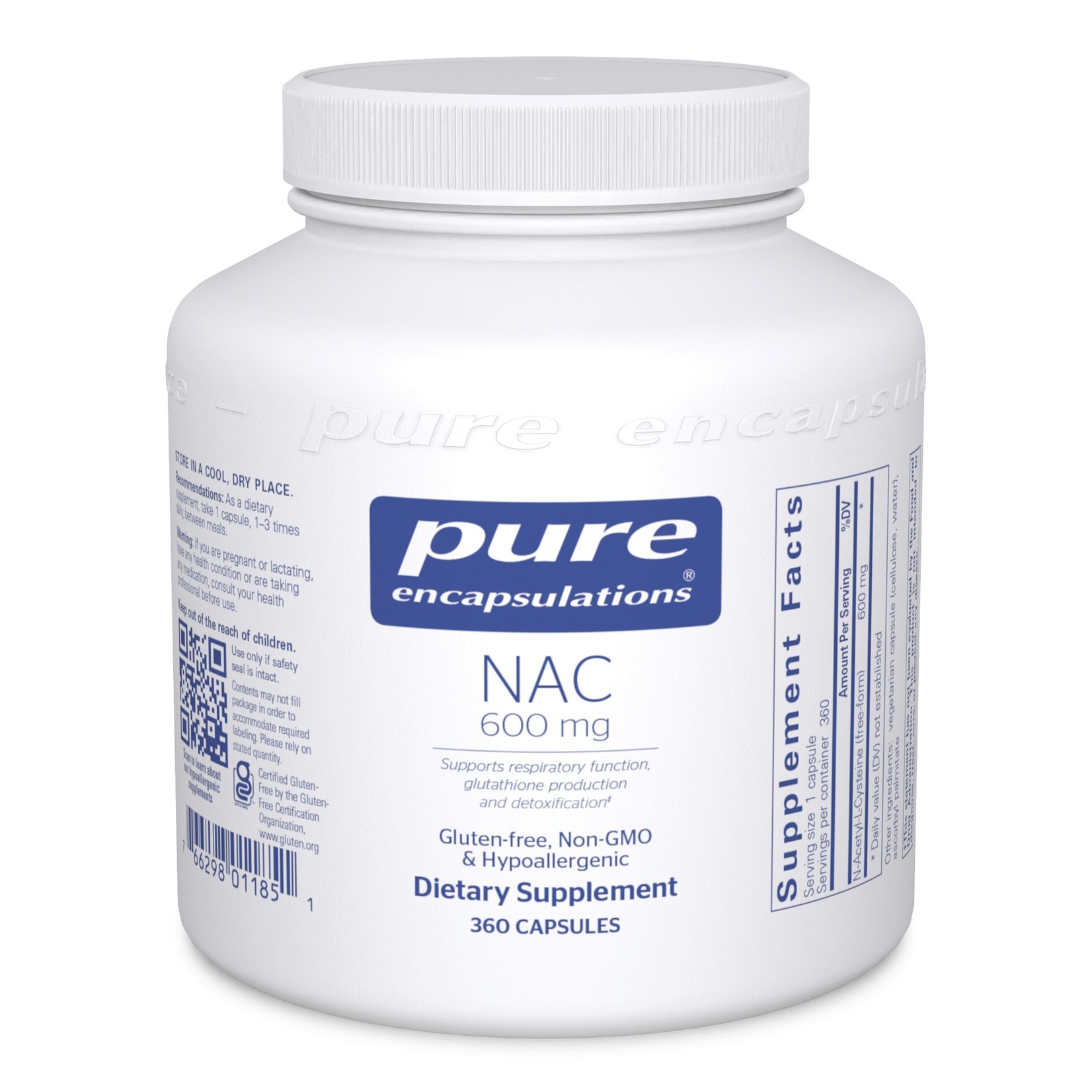 Pure Encapsulations Pure Encapsulations - Nac 600 mg - 360 Capsules