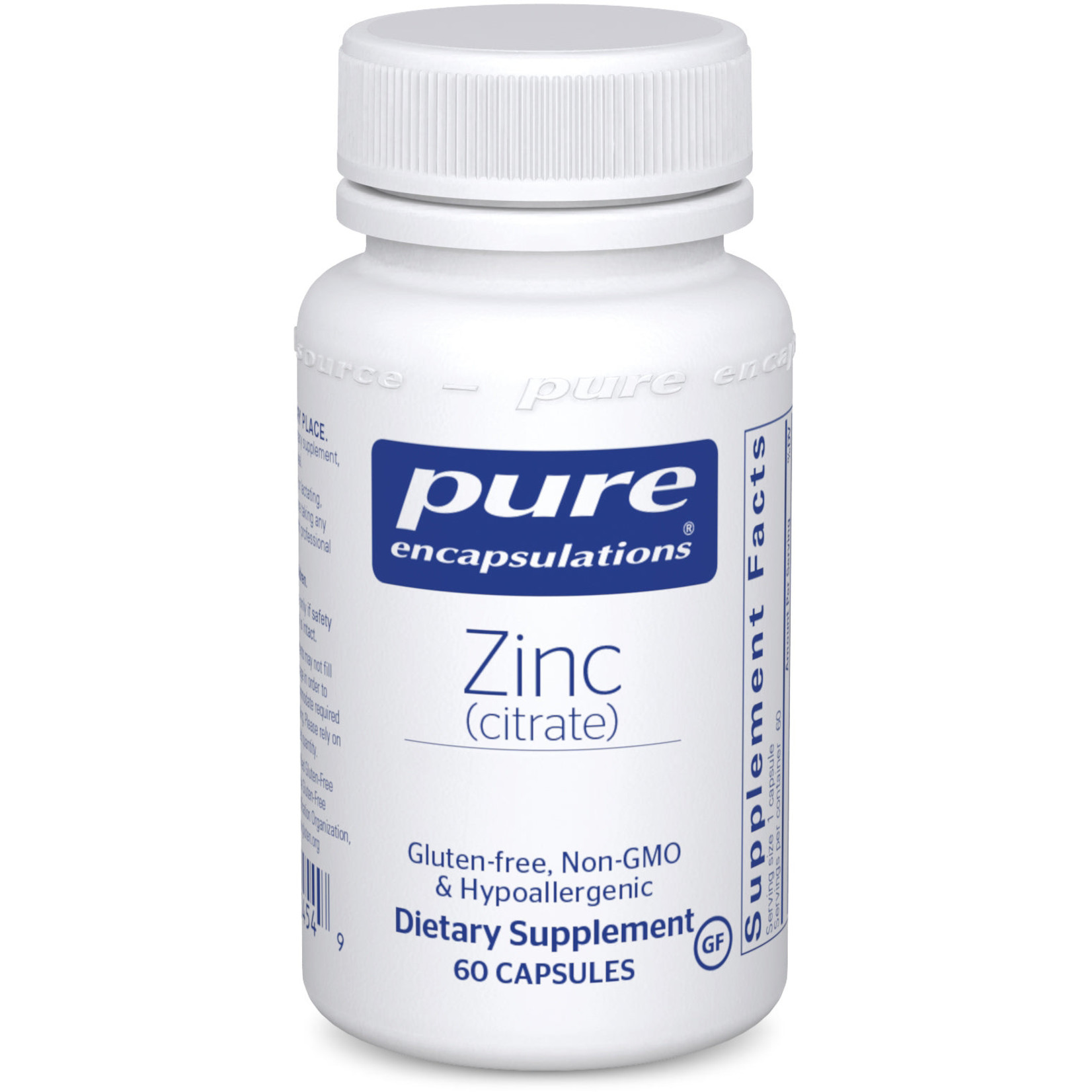 Pure Encapsulations Pure Encapsulations - Zinc Citrate - 60 Capsules