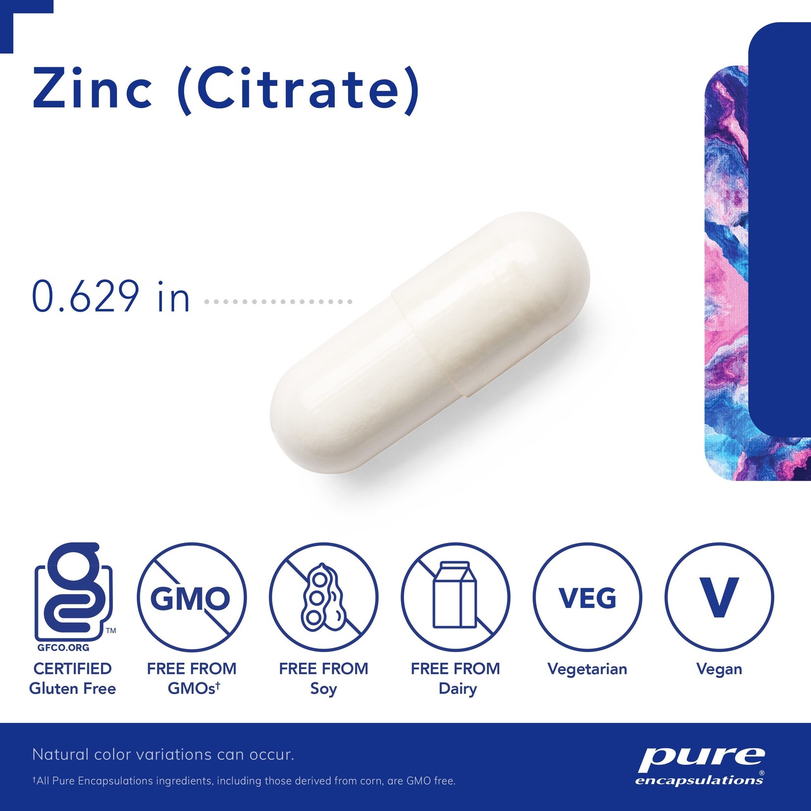 Pure Encapsulations Pure Encapsulations - Zinc Citrate - 60 Capsules