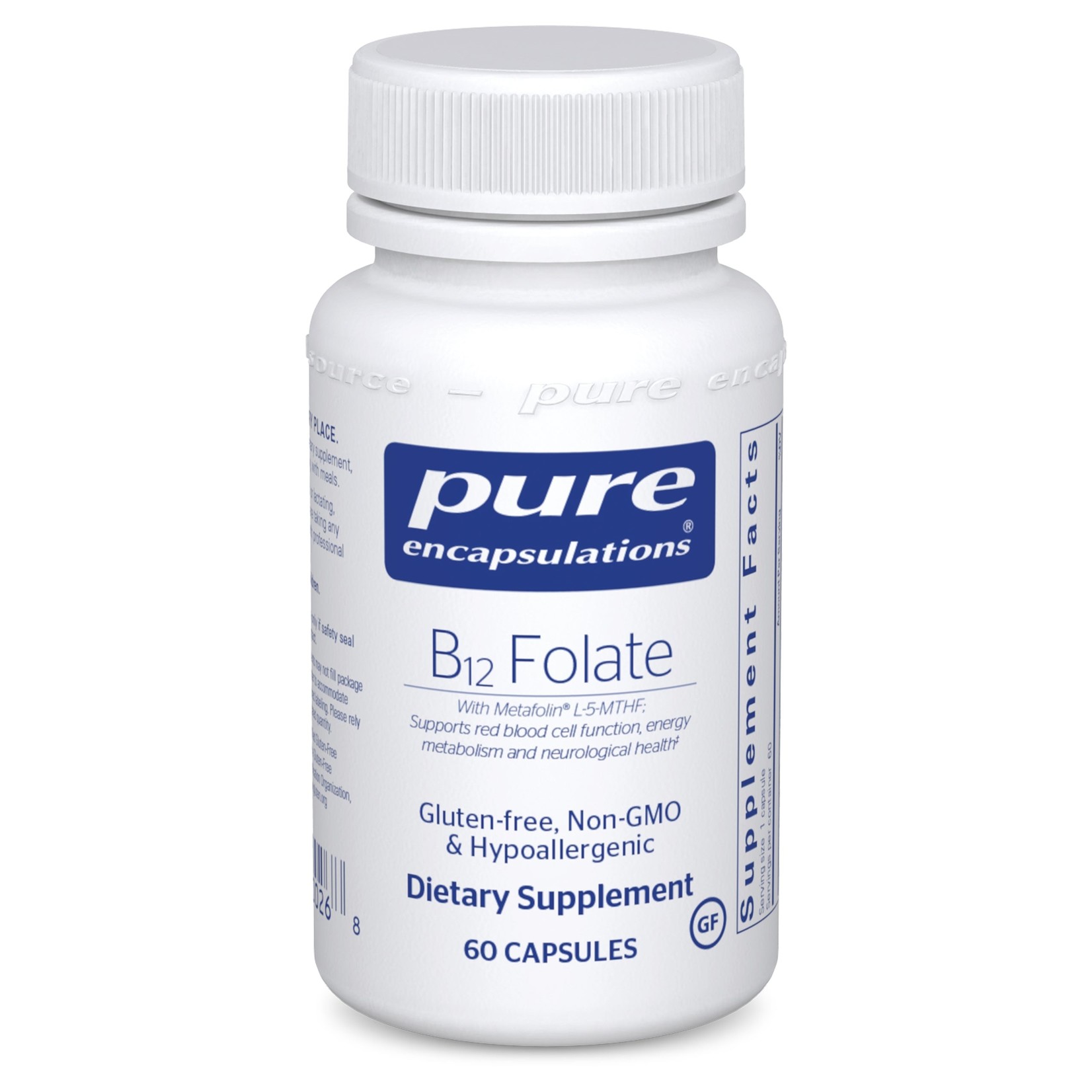 Pure Encapsulations Pure Encapsulations - B12 Folate - 60 Capsules