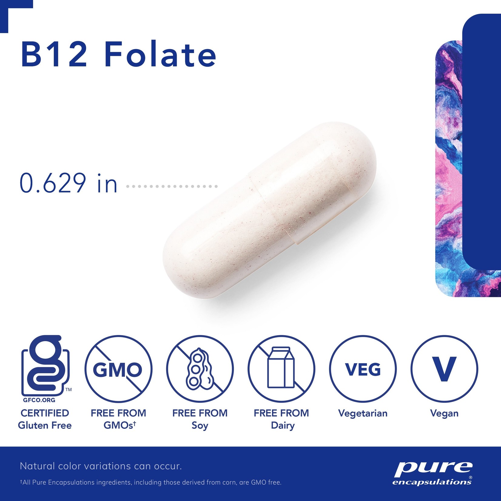 Pure Encapsulations Pure Encapsulations - B12 Folate - 60 Capsules