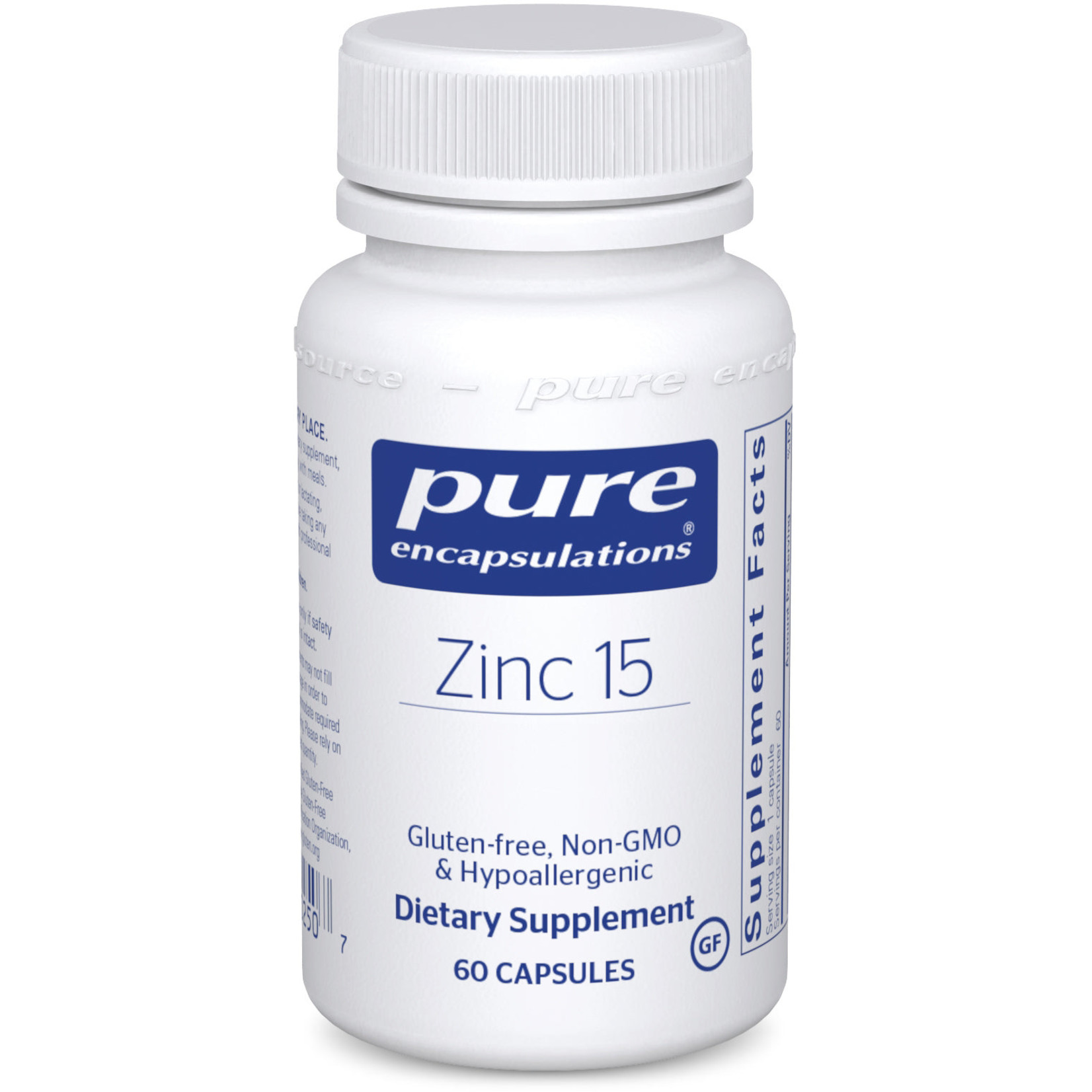Pure Encapsulations Pure Encapsulations - Zinc 15 - 60 Veg Capsules