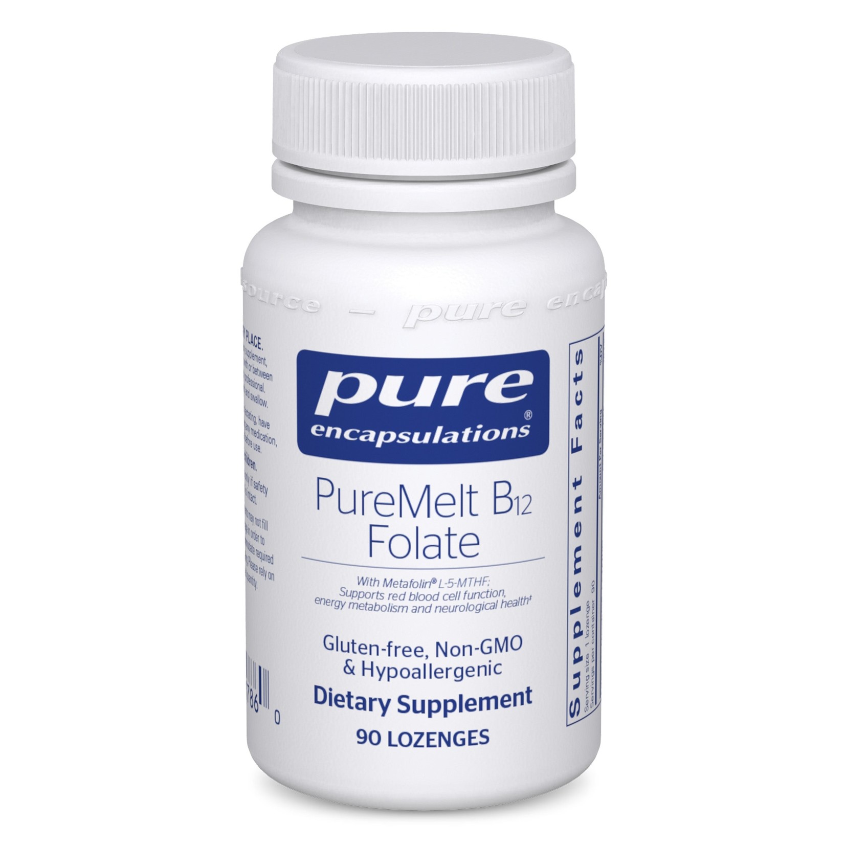 Pure Encapsulations Pure Encapsulations - B12 Folate Melt - 90 Lozenges