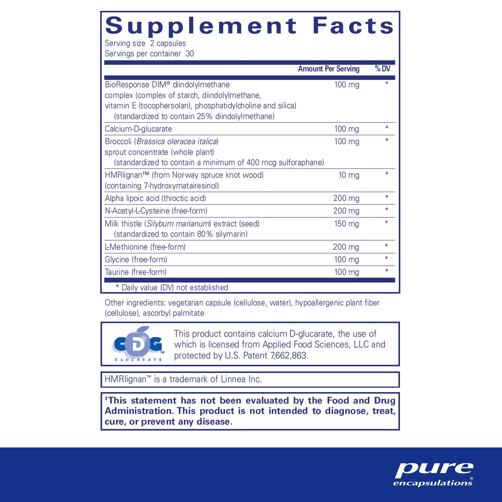 Pure Encapsulations Pure Encapsulations - Dim Detox - 60 Capsules