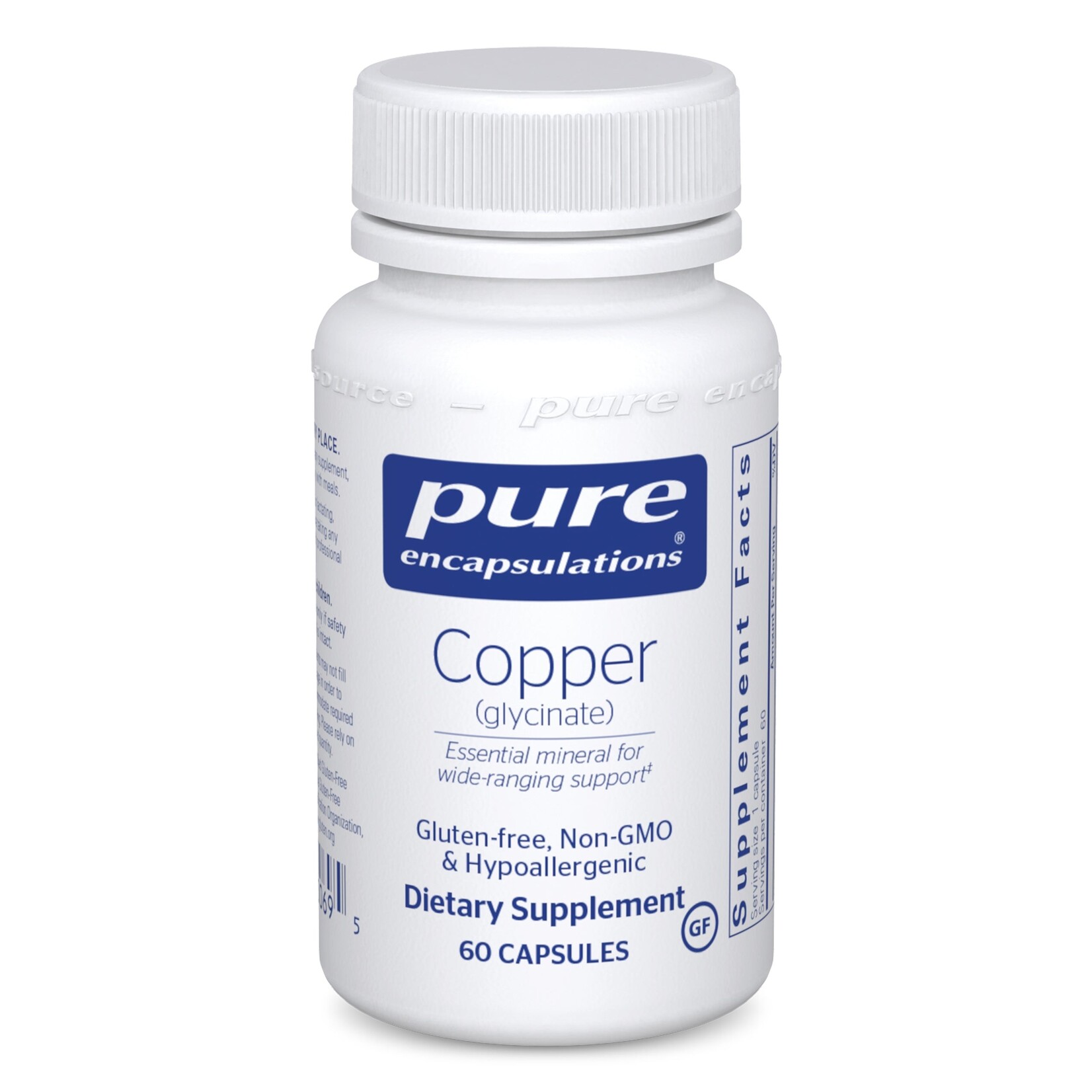 Pure Encapsulations Pure Encapsulations - Copper Glycinate - 60 Capsules