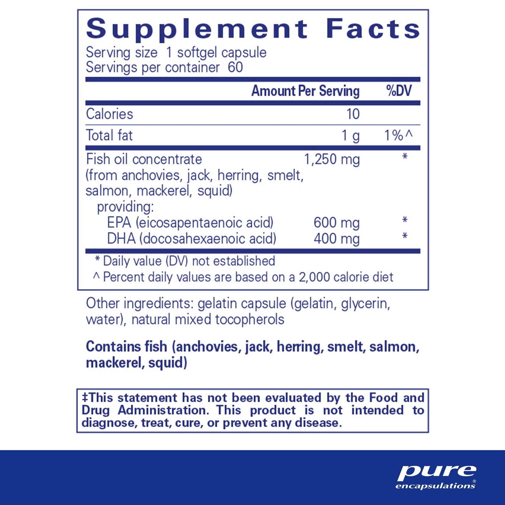 Pure Encapsulations Pure Encapsulations - O.N.E. Omega - 60 Softgels