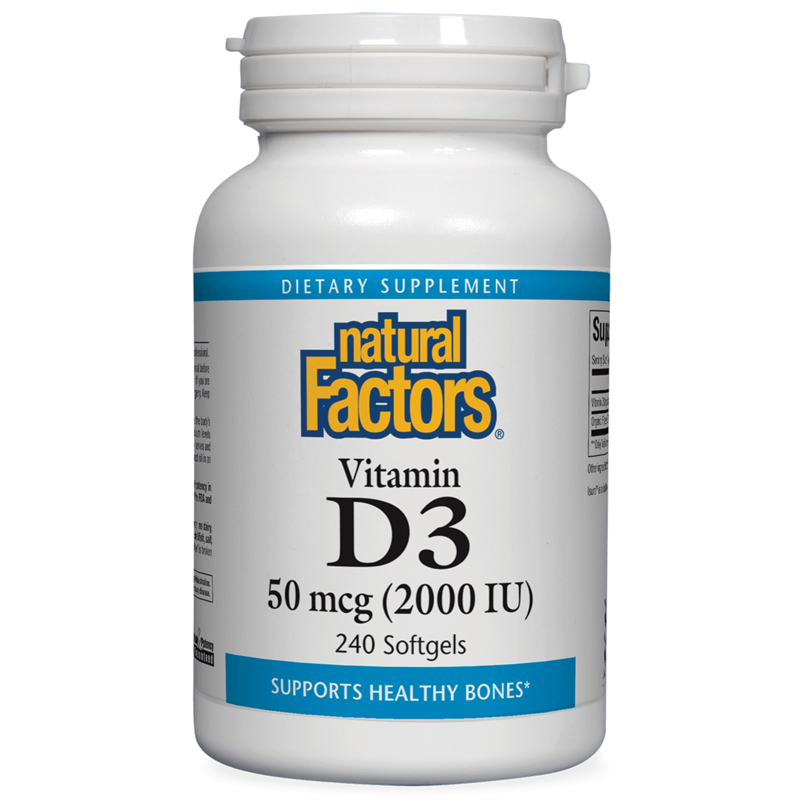 Natural Factors Natural Factors - Vitamin D3 2000 IU - 240 Softgels