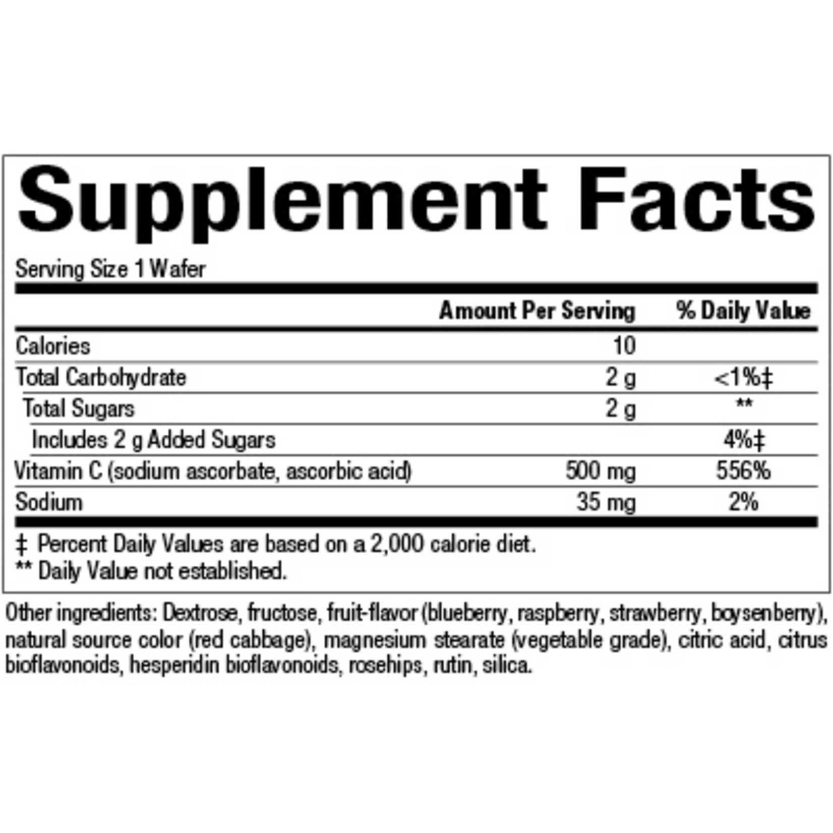Natural Factors Natural Factors - C 500 mg Natural Fruit Chews Blueberry Raspberry & Boysenberry - 90 Tablets