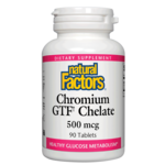 Natural Factors Chromium GTF Chelate 500 mcg - 90 Tablets
