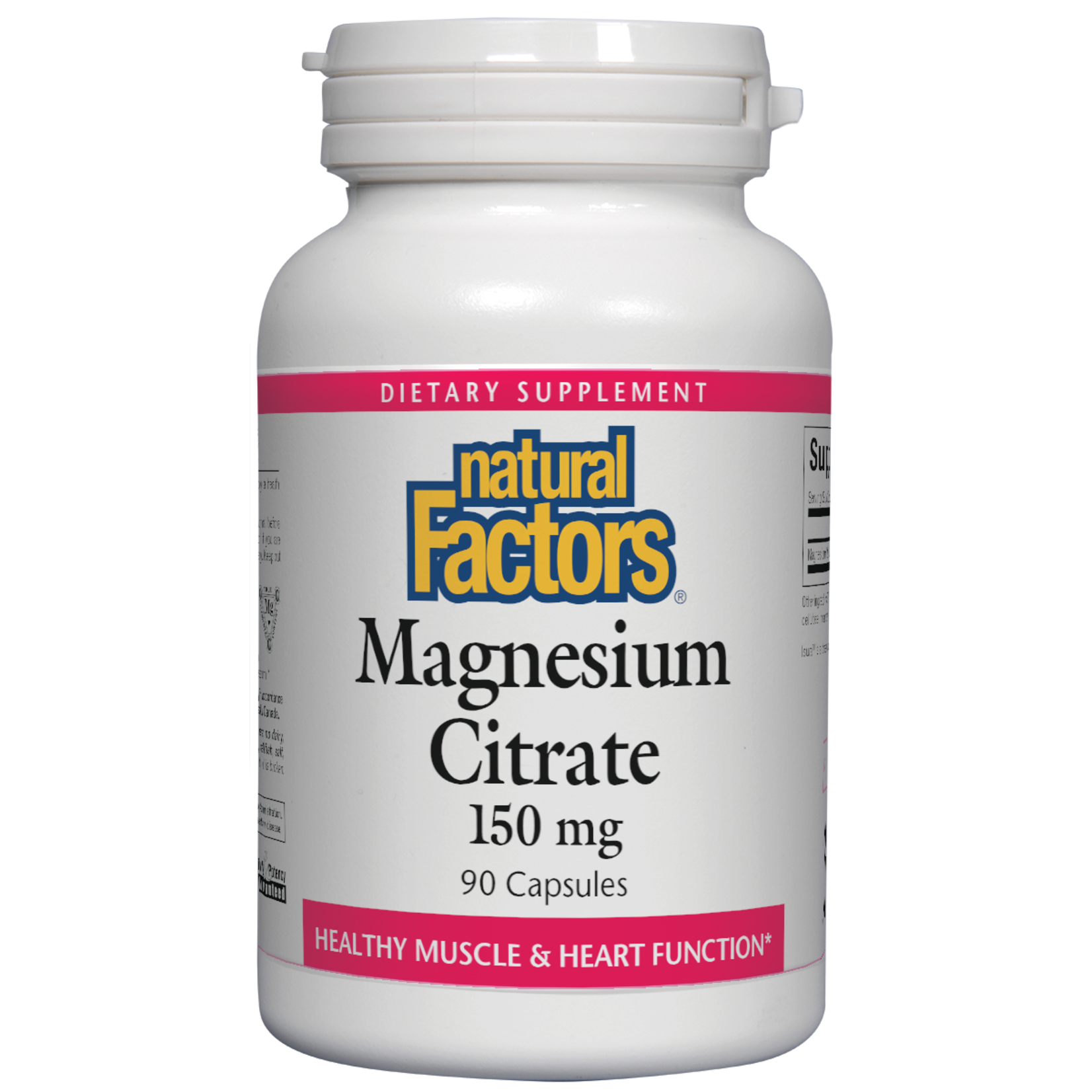 Natural Factors Natural Factors - Magnesium Citrate 150 mg - 90 Capsules