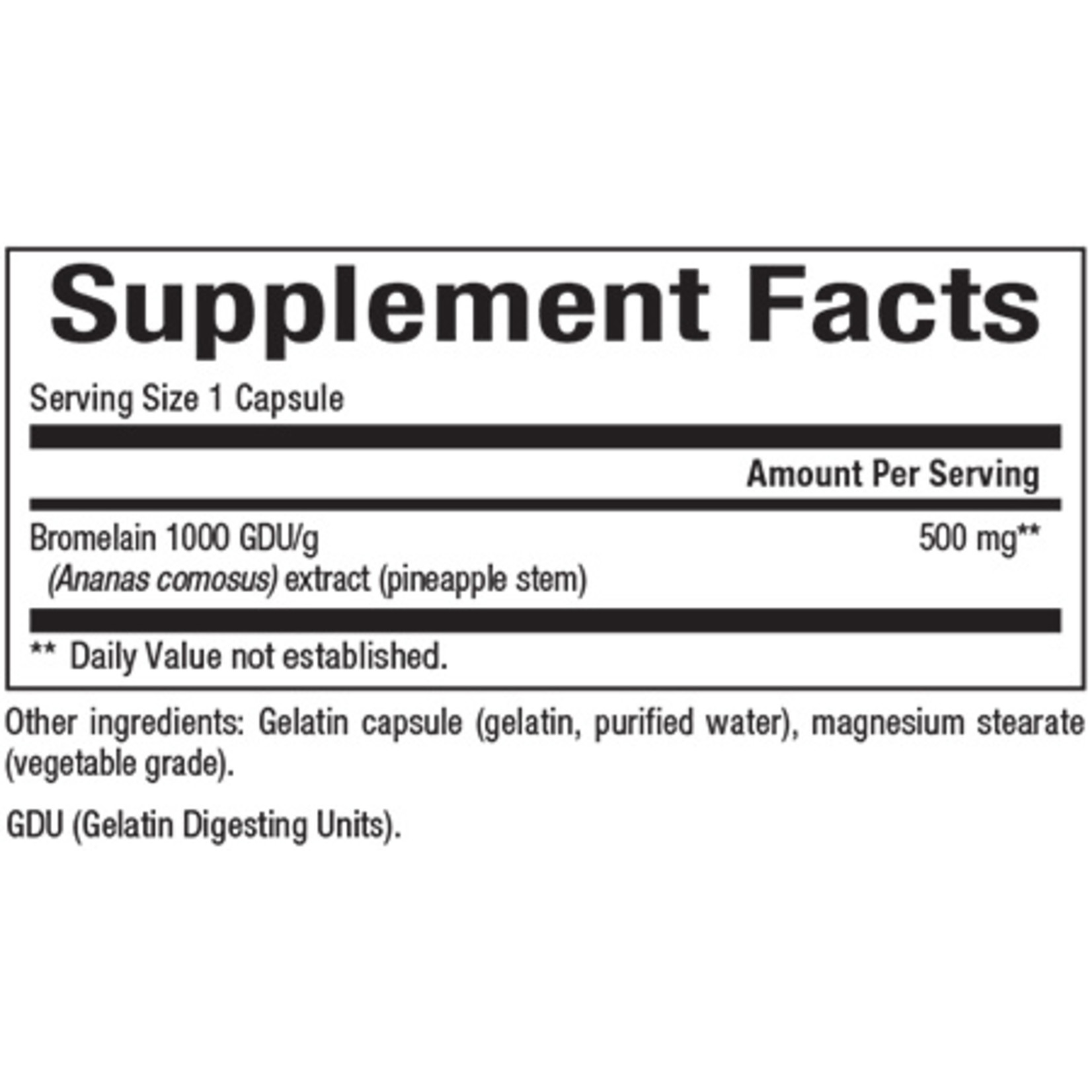 Natural Factors Natural Factors - Bromelain 500 mg - 90 Capsules