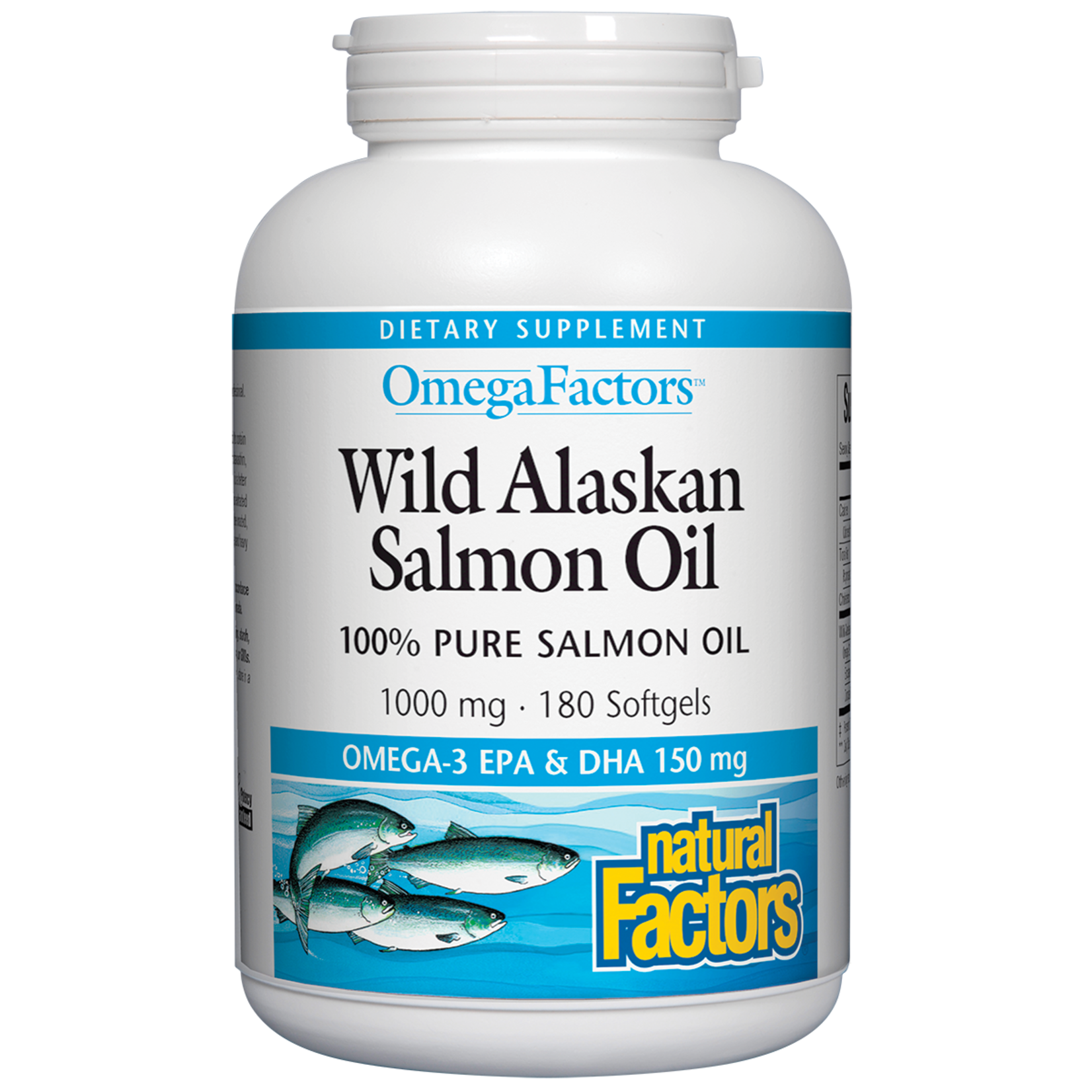 Natural Factors Natural Factors - Wild Alaskan Salmon Oil 1000 mg - 180 Softgels