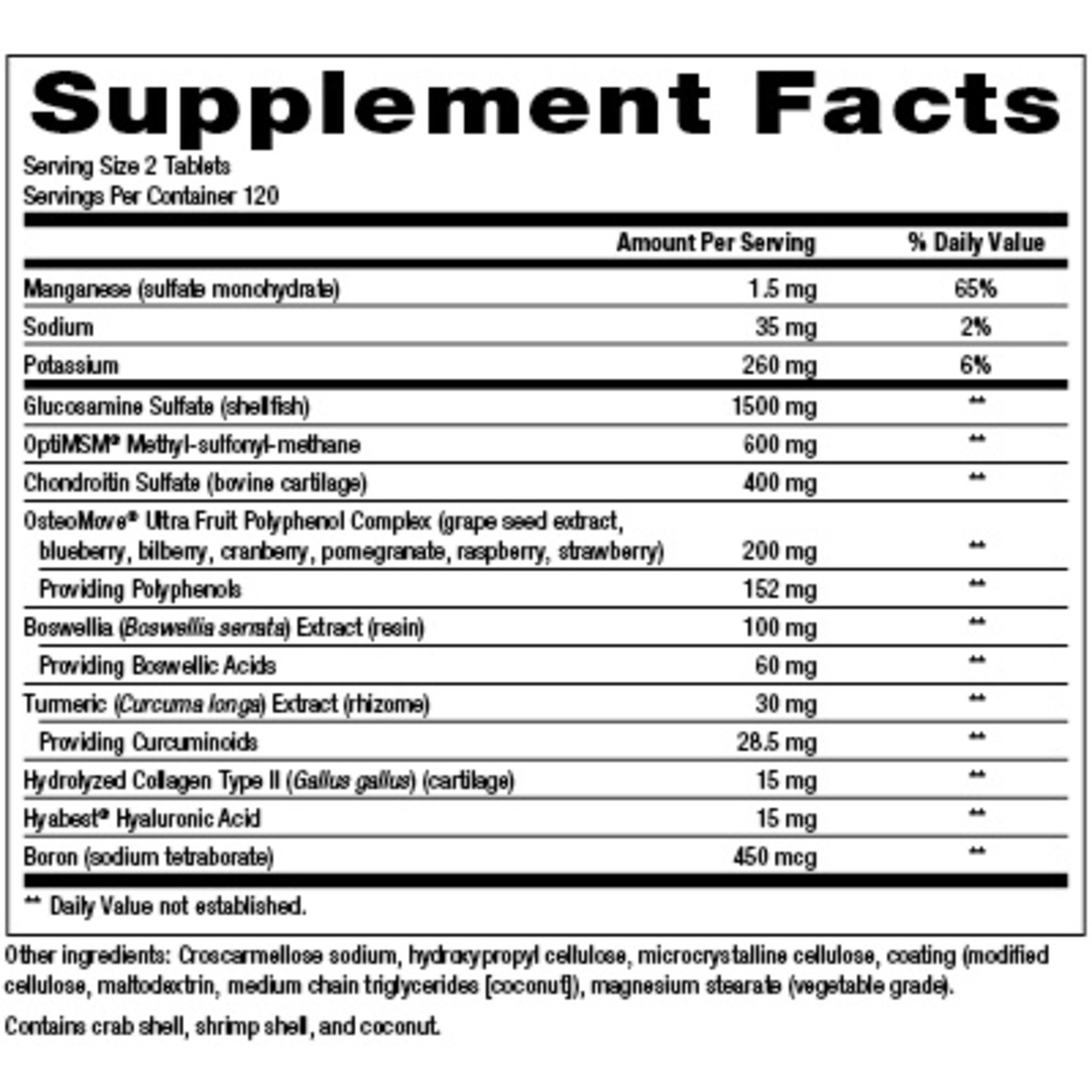 Natural Factors Natural Factors - Osteomove Joint Care - 240 Tablets