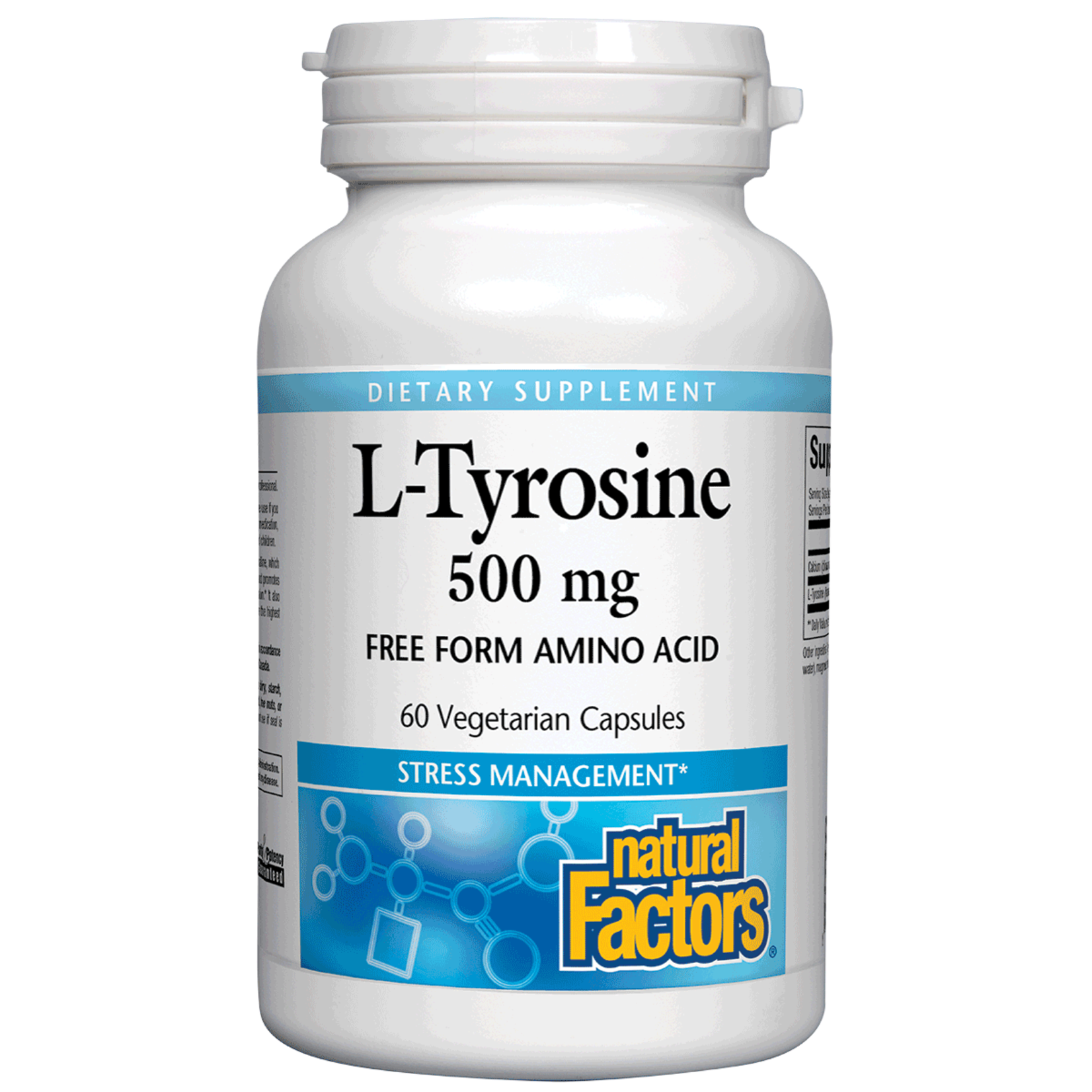 Natural Factors Natural Factors - L-Tyrosine 500 mg - 60 Veg Capsules
