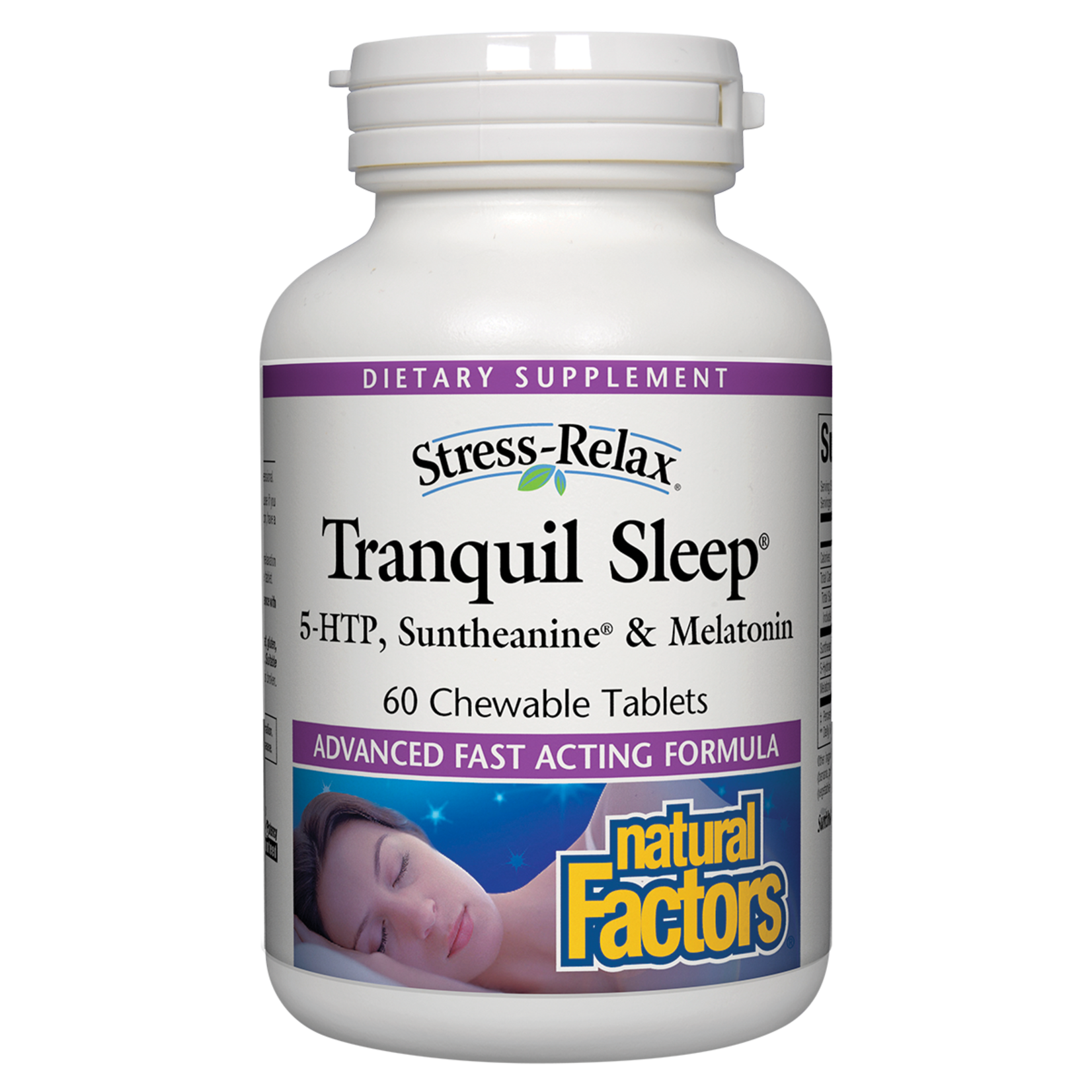 Natural Factors Natural Factors - Stress-Relax Tranquil Sleep Chewable - 60 Tablets