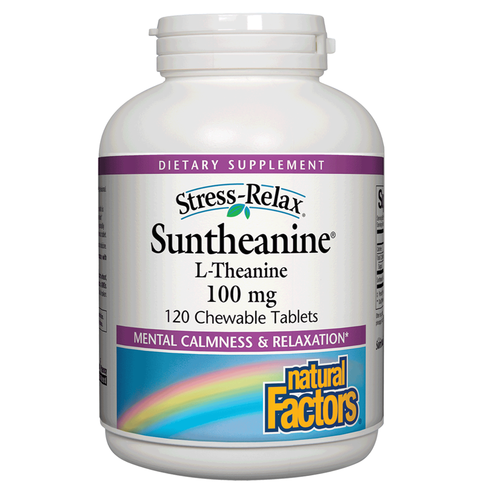 Natural Factors Natural Factors - Stress-Relax Suntheanine L-Theanine Chewables - 120 Tablets