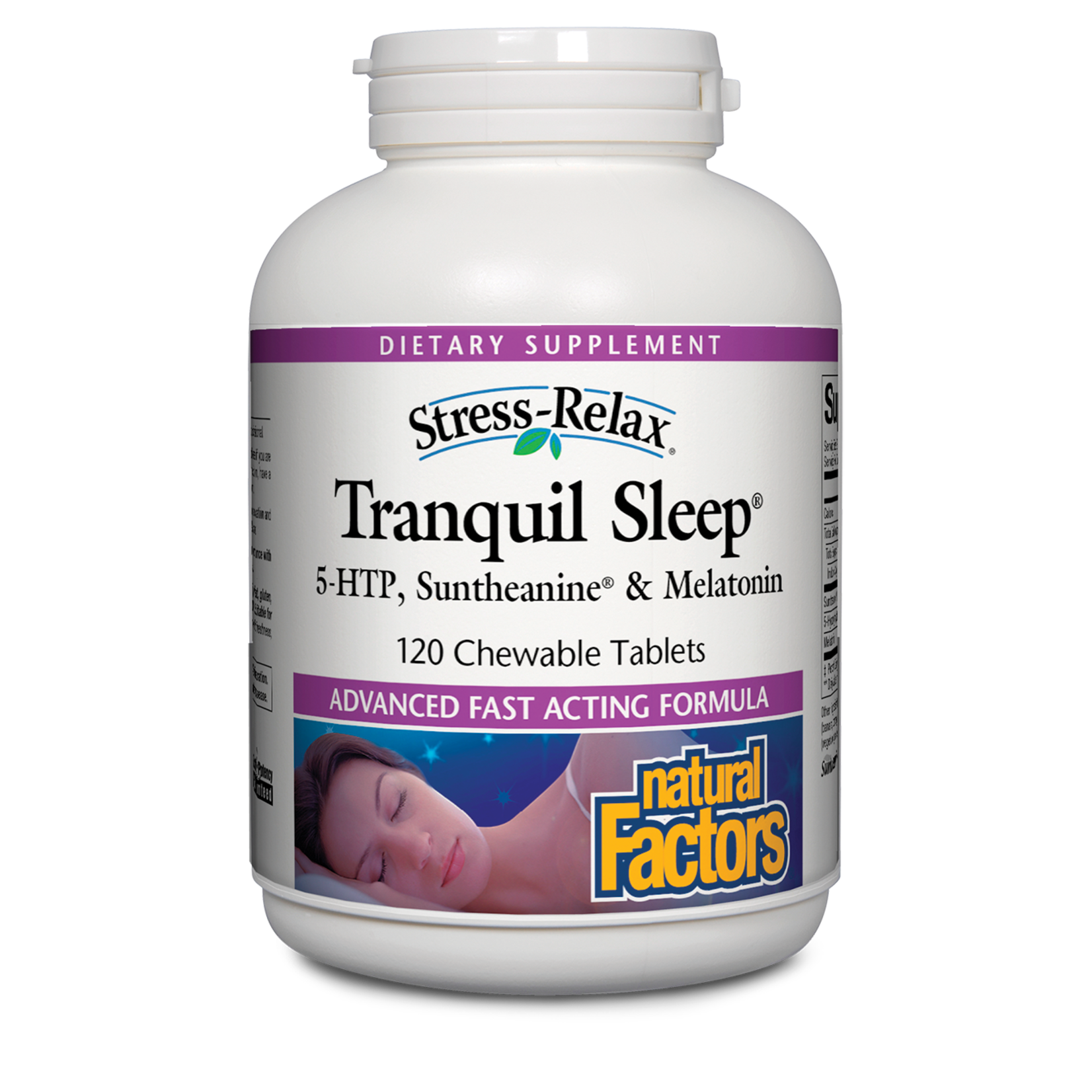 Natural Factors Natural Factors - Stress-Relax Tranquil Sleep Chewable - 120 Tablets
