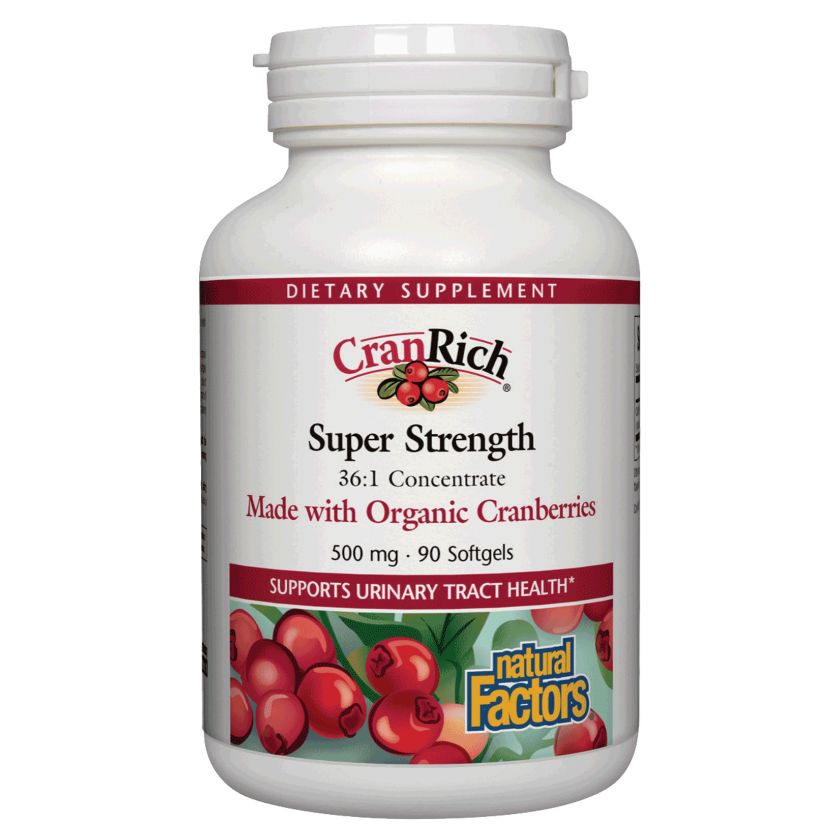 Natural Factors Natural Factors - Cranrich 500 mg Organic Cranberries - 90 Softgels