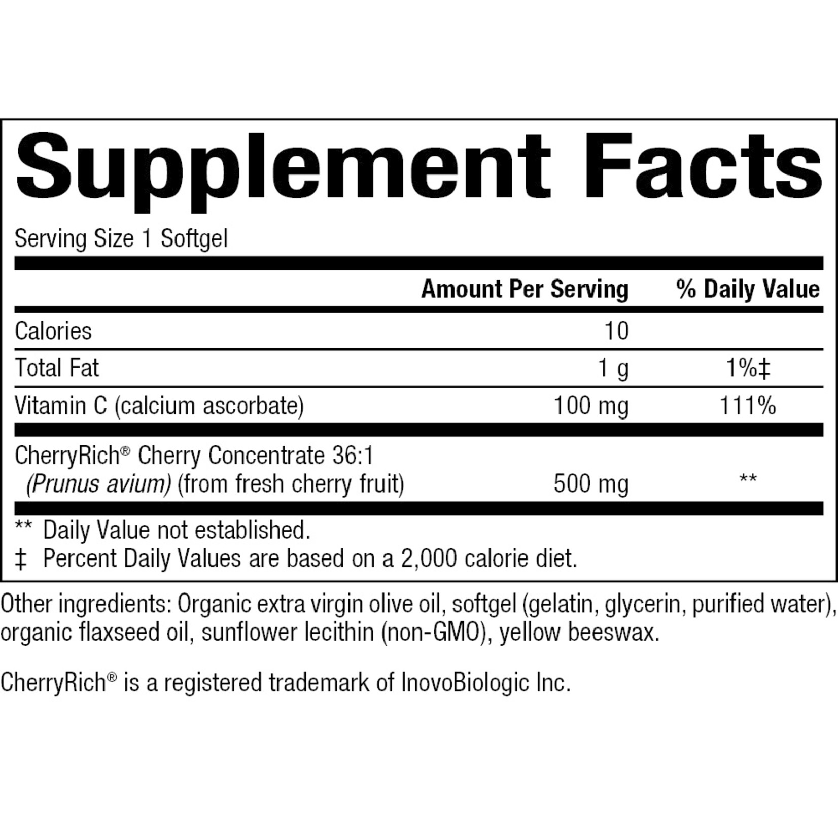 Natural Factors Natural Factors - Cherryrich Super Strength 500 mg - 90 Softgels