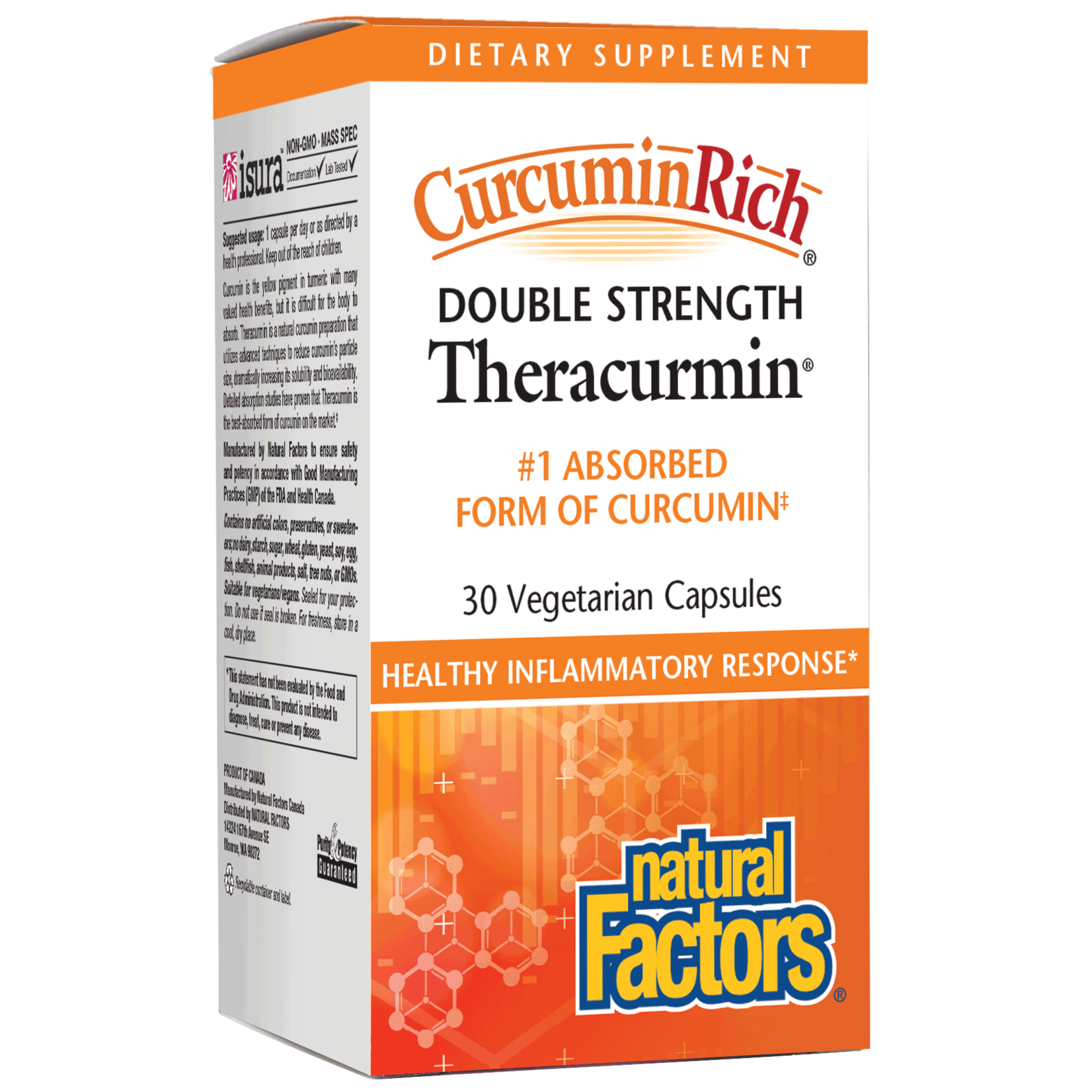 Natural Factors Natural Factors - Curcuminrich Double Strength Theracurmin - 30 Veg Capsules