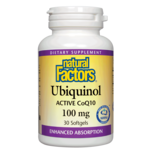 Natural Factors Ubiquinol Active Coq10 100 mg - 30 Softgels