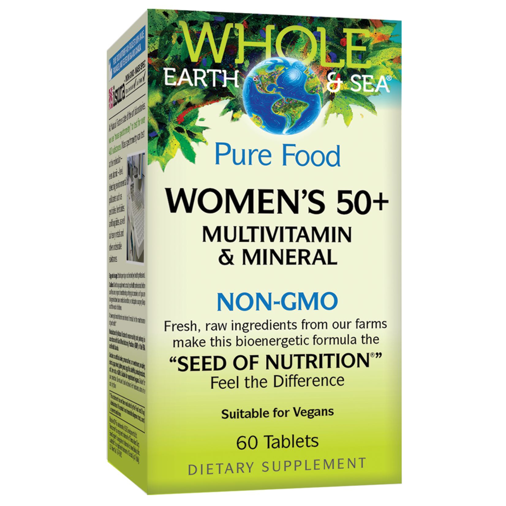 Natural Factors Natural Factors - Whole Earth & Sea Womens 50+ Multivitamin & Mineral - 60 Tablets