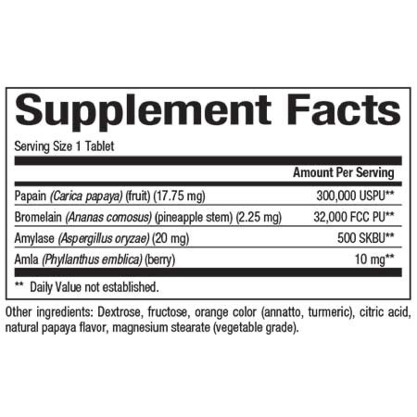 Natural Factors Natural Factors - Papaya Enzymes - 120 Tablets