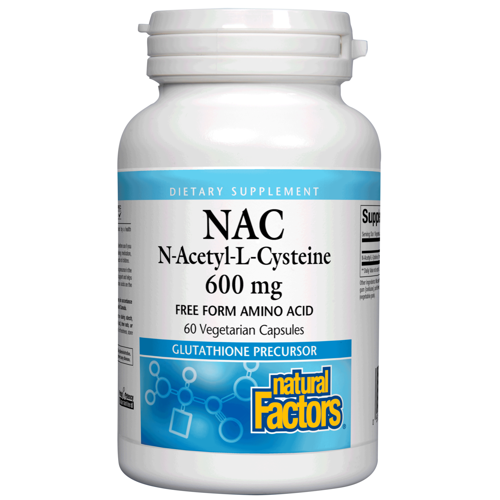 Natural Factors Natural Factors - N-Acetyl-L Cysteine 600 mg - 60 Capsules