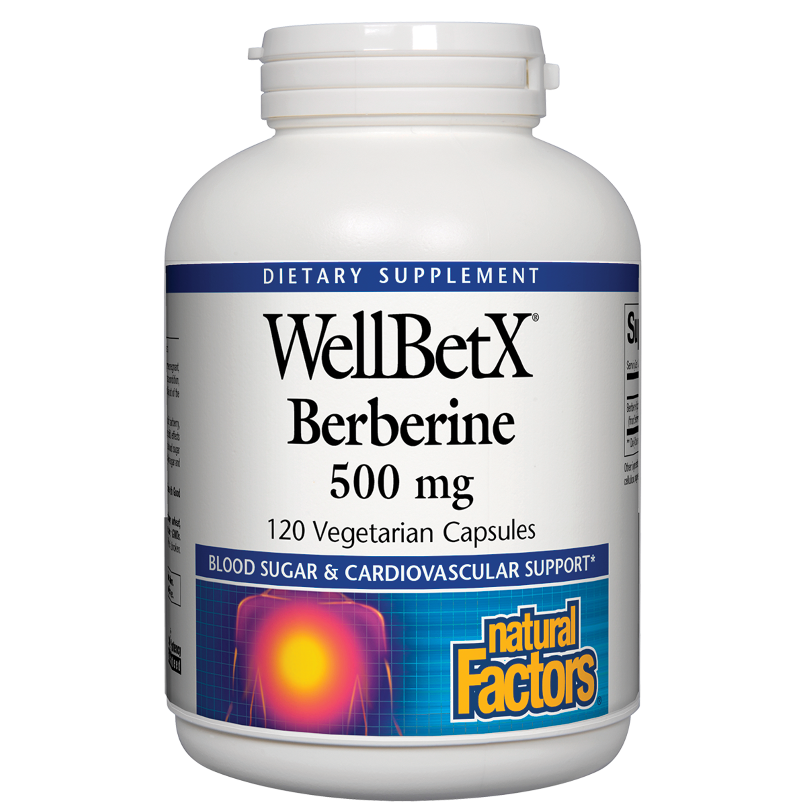 Natural Factors Natural Factors - Wellbetx Berberine 500 mg - 120 Capsules