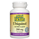 Natural Factors Ubiquinol Active Coq10 200 mg - 30 Softgels