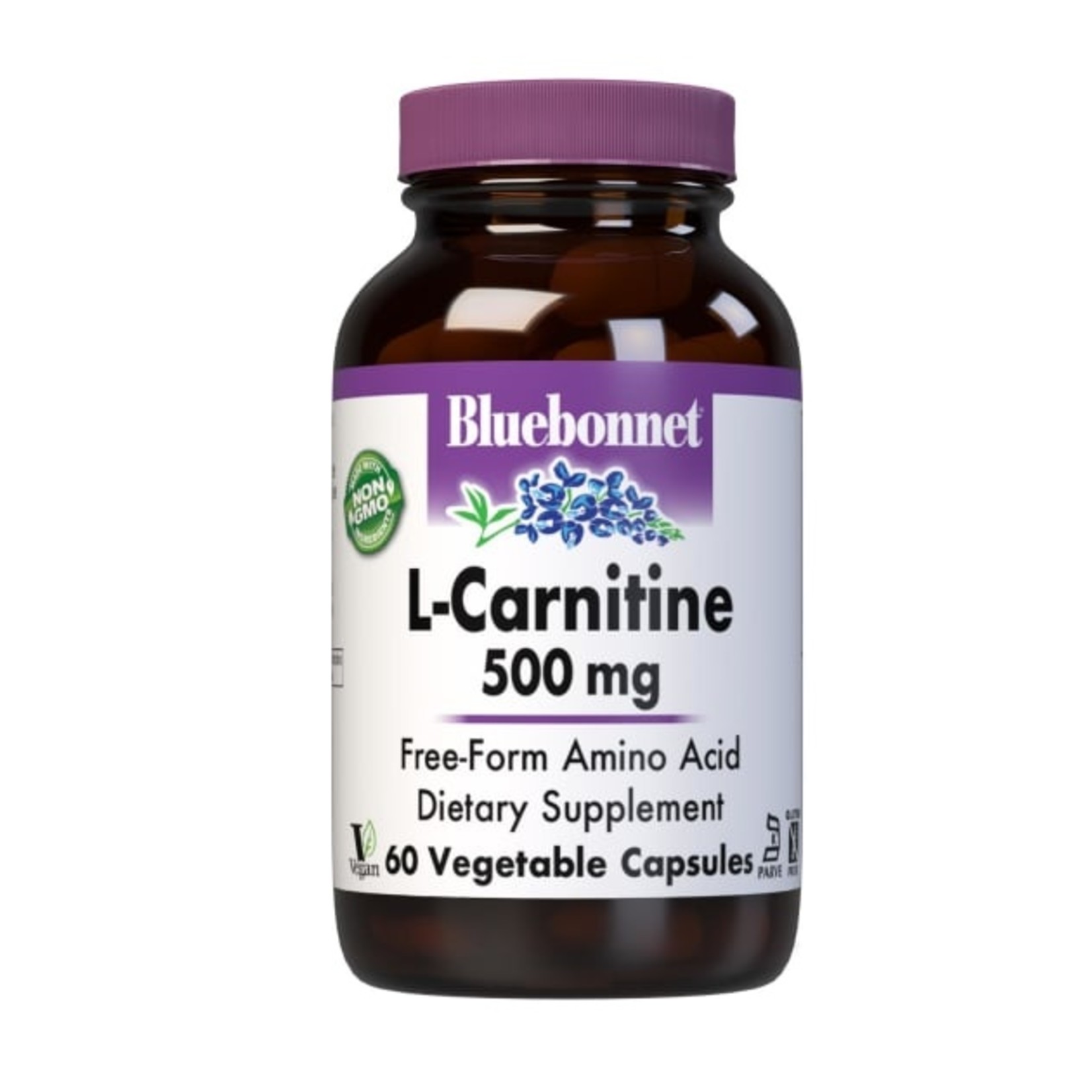 Bluebonnet Bluebonnet - L-Carnitine 500 mg - 60 Veg Capsules
